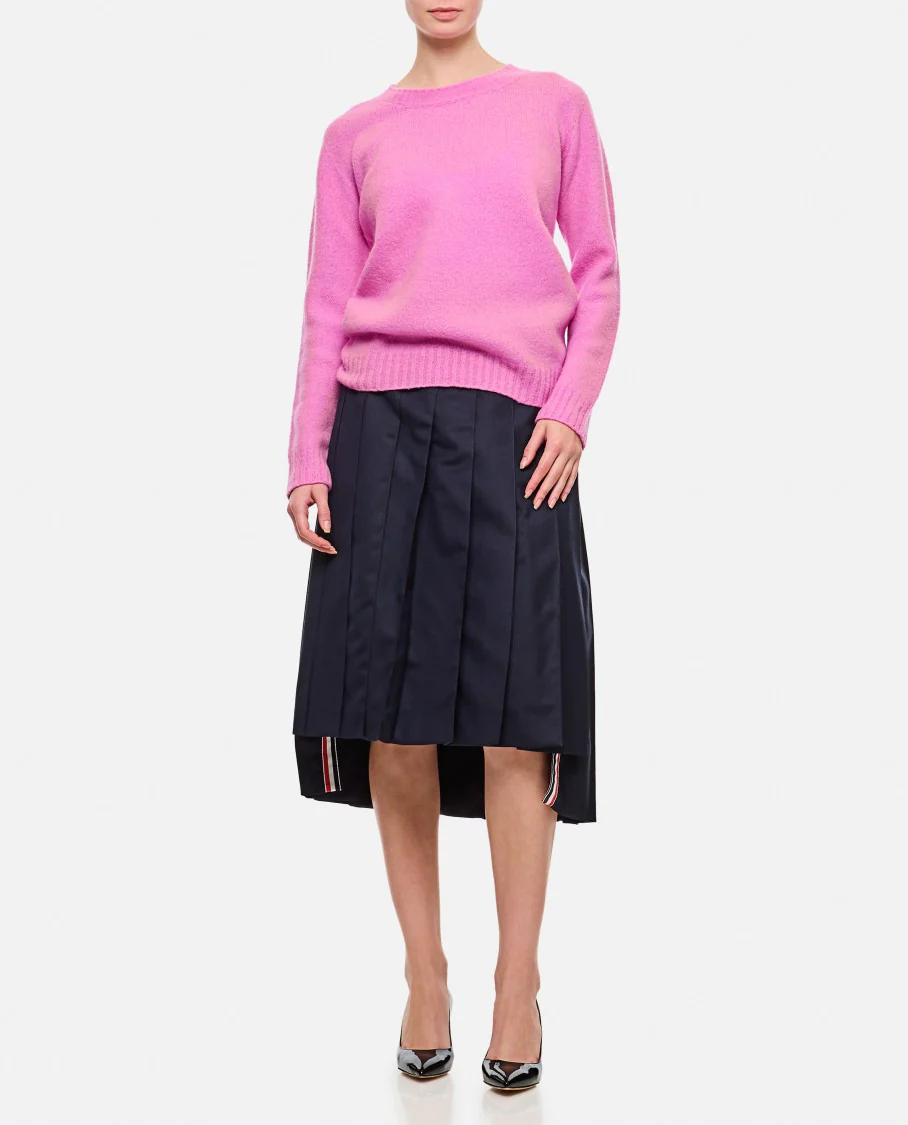 Pleated Wool Skirt