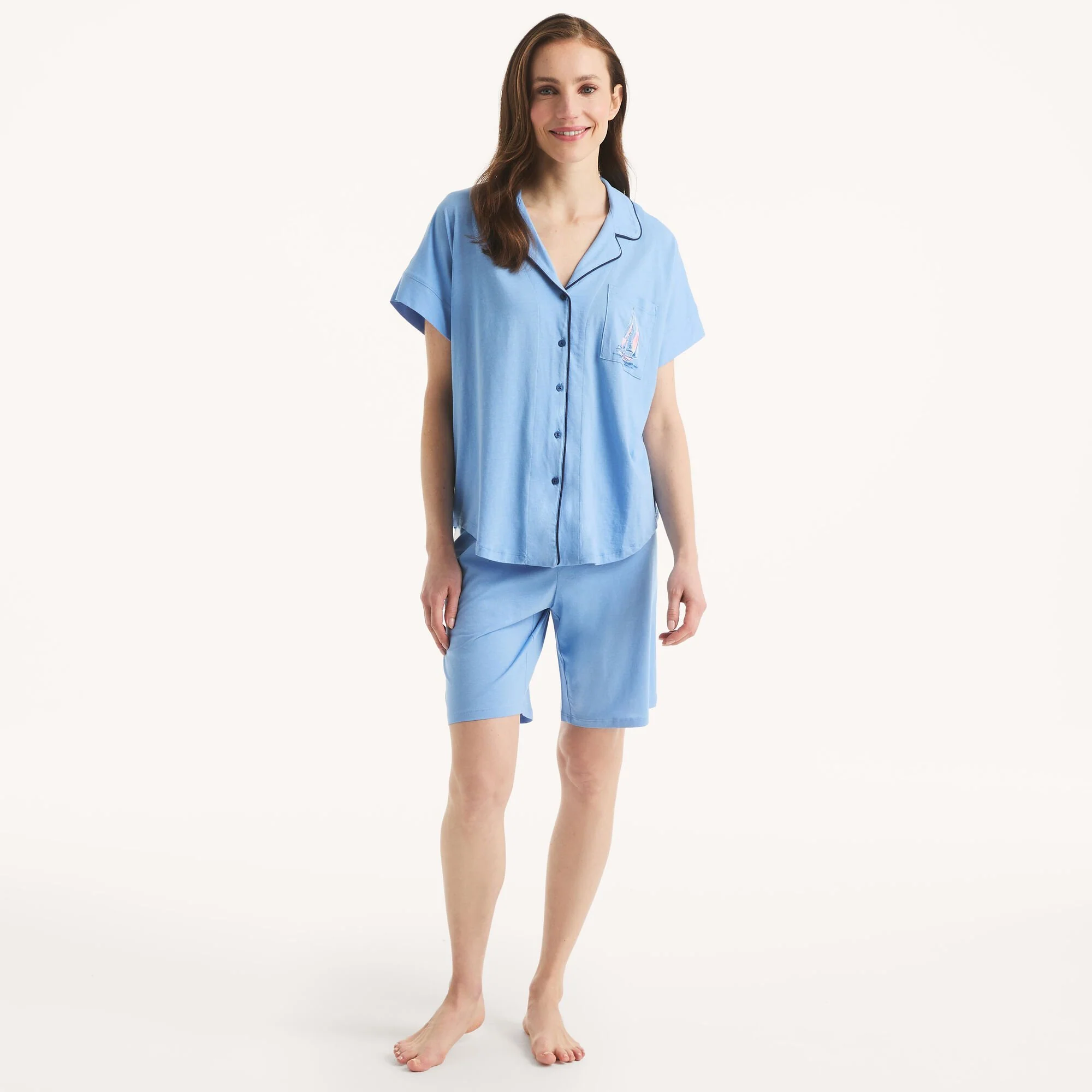 Nautica Womens Bermuda Short Pajama Set