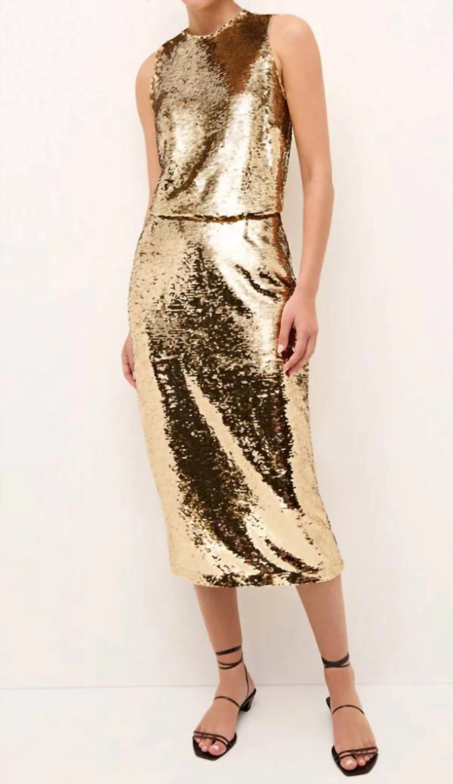 Wray Pencil Skirt In Taupe