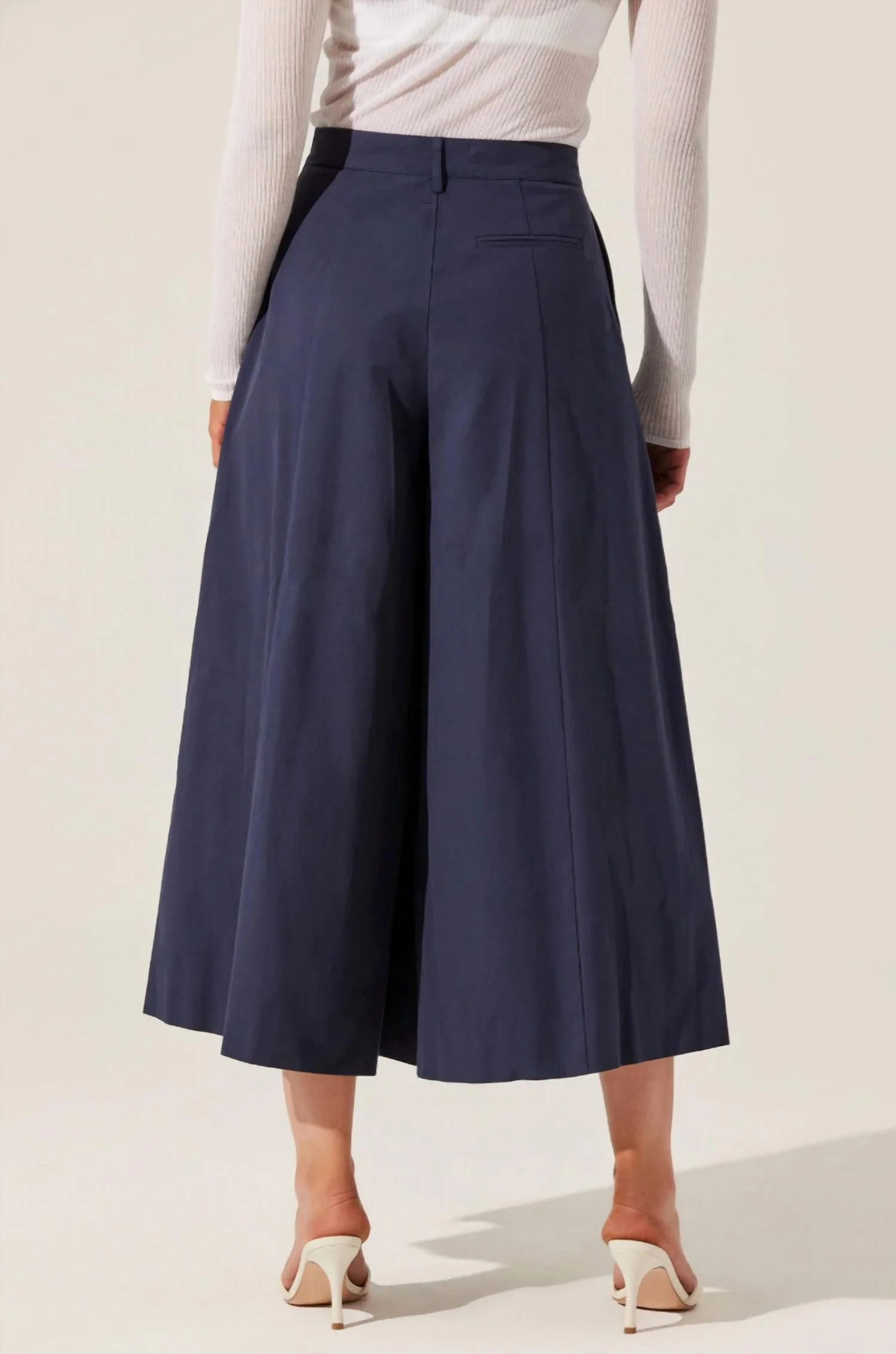 Rowen Wide Leg Pants In Navy