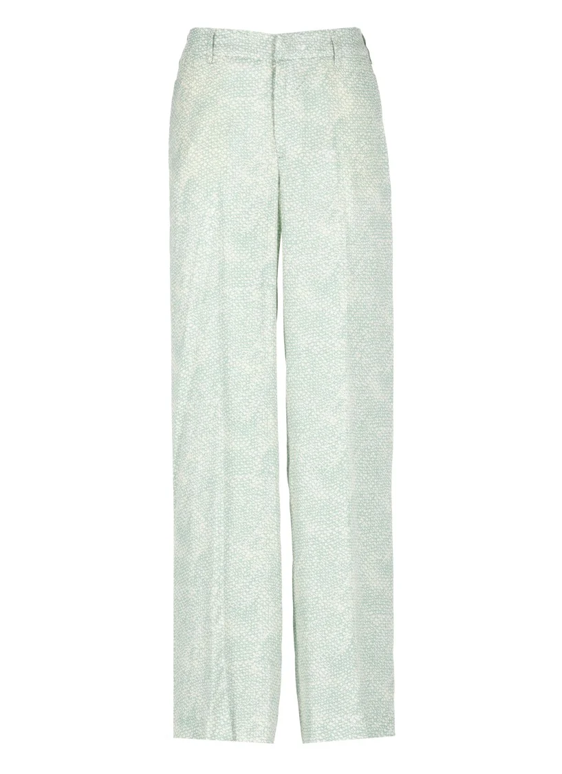 Green Viscose Palazzo Pants
