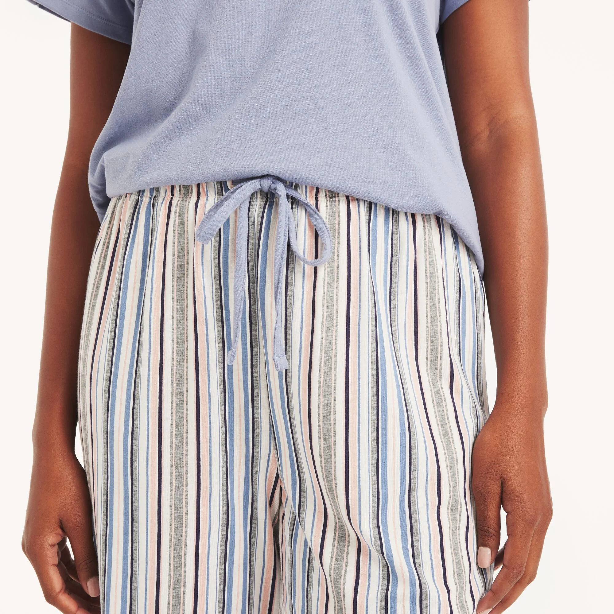 Nautica Womens Striped Pajama Pant Set