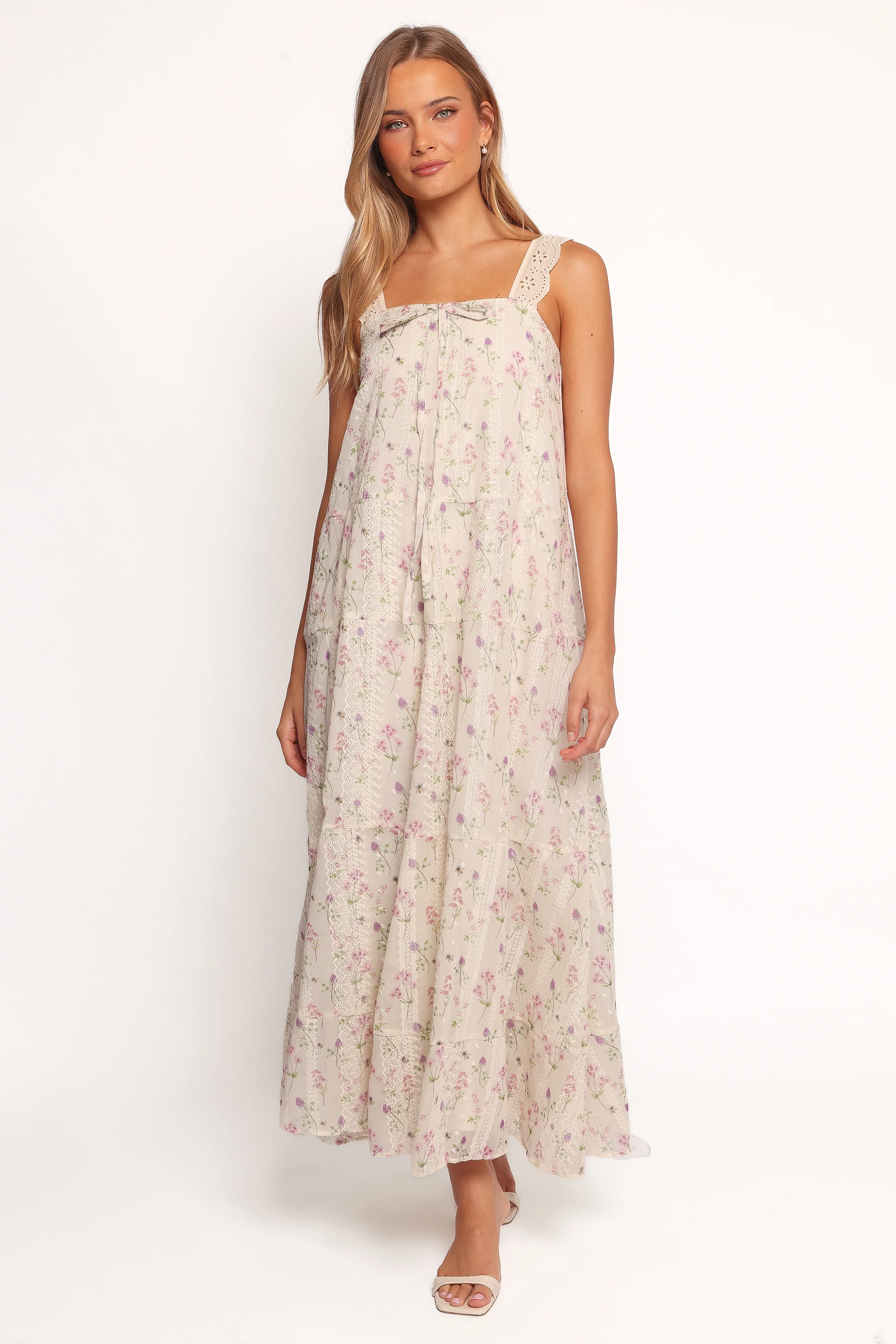 Caroline Maxi Dress - Pink Floral