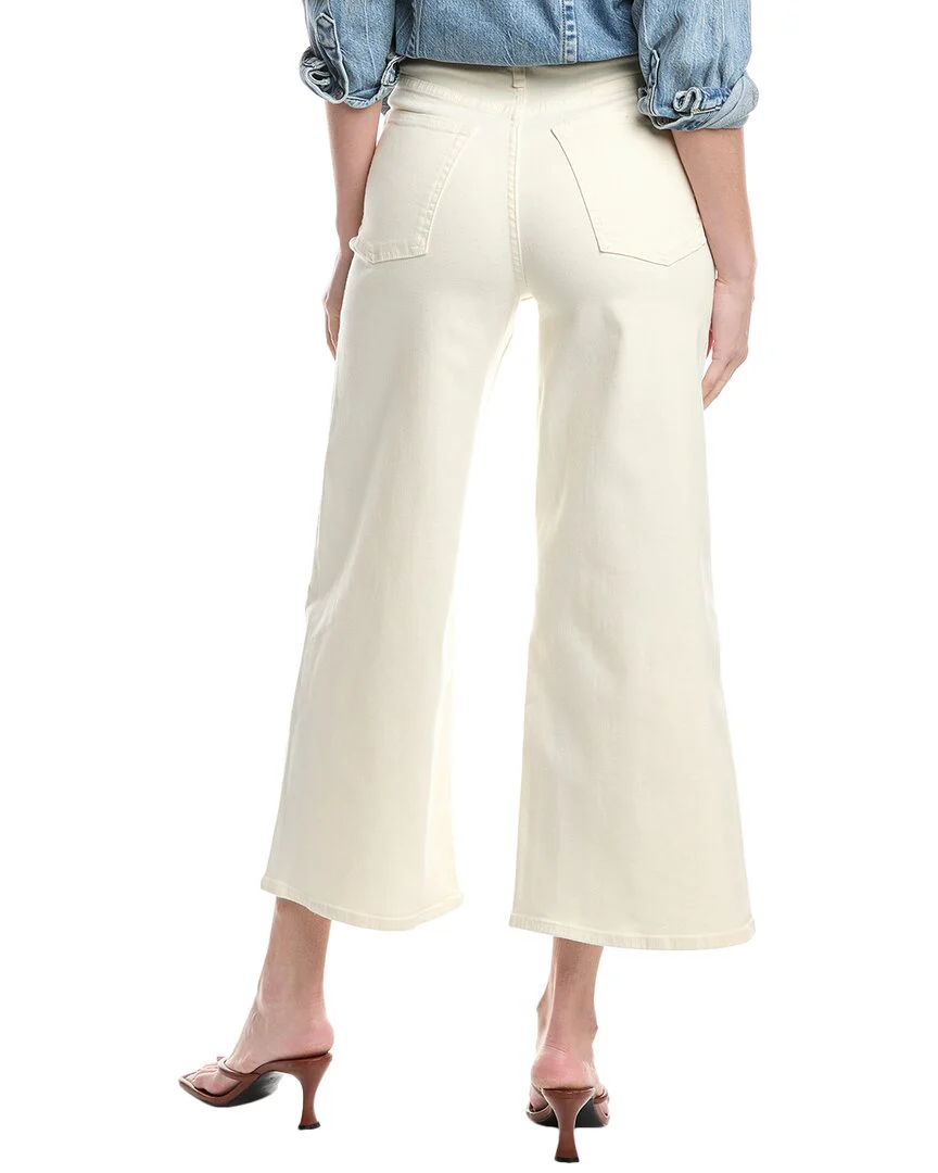 rag & bone Serena Crop Ecru Wide-Leg Jean