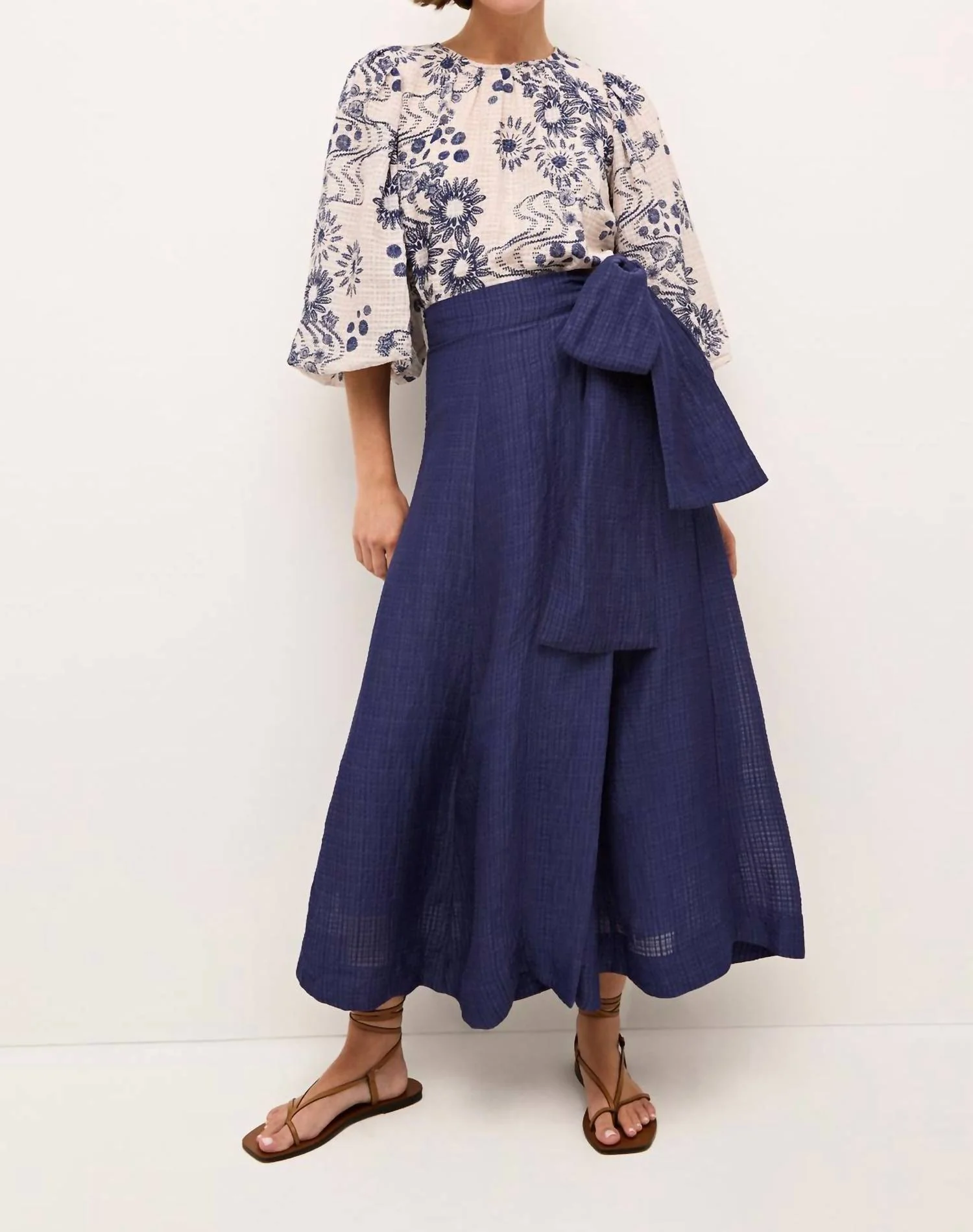 Estine Wrap Skirt In Patriot Navy