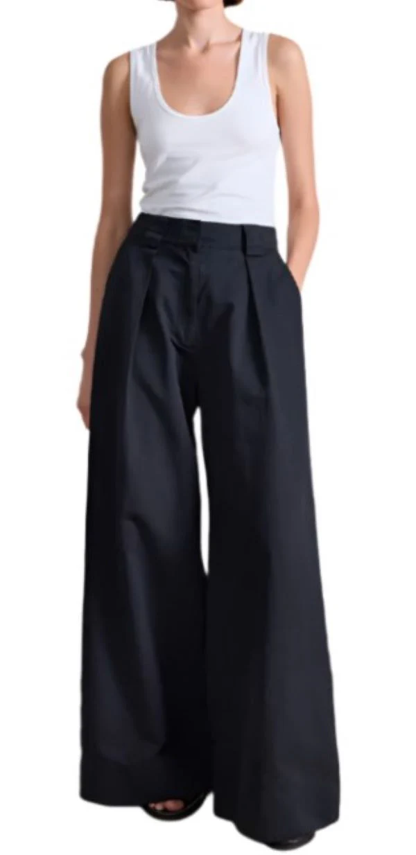 Eli Wide Leg Pant In Black