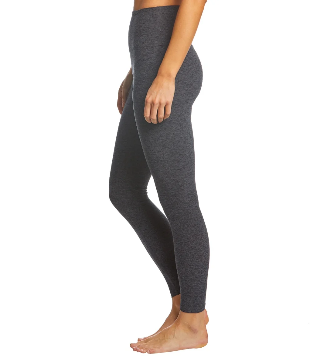 Beyond Yoga Spacedye High Waisted Caught In The Midi 7/8 Yoga Leggings Black/Charcoal
