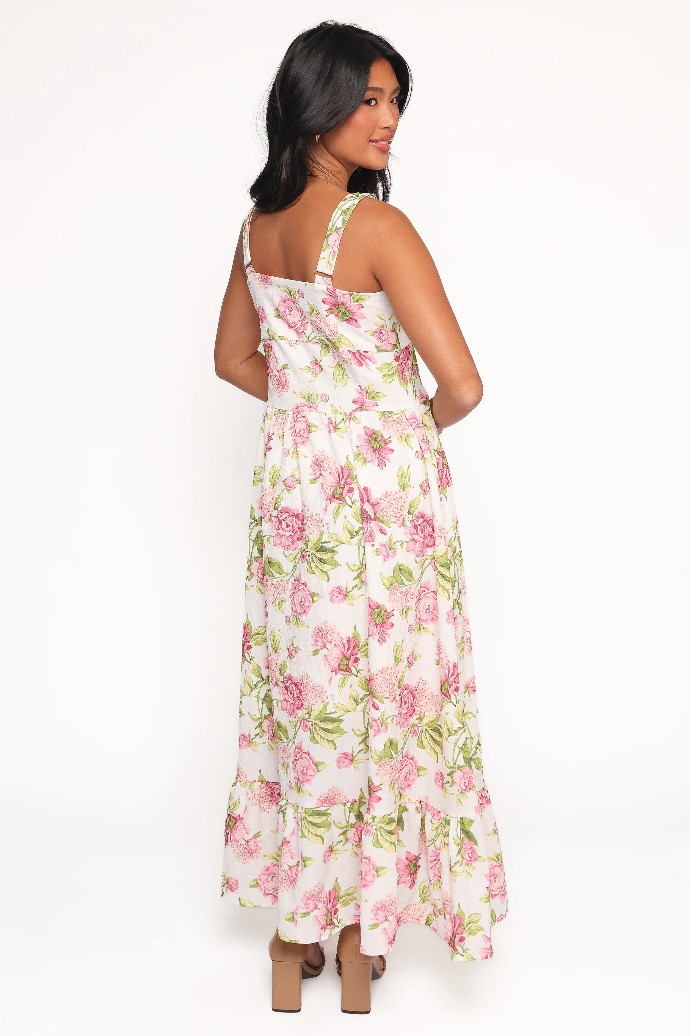 Tullia Maxi Dress - Pink Floral