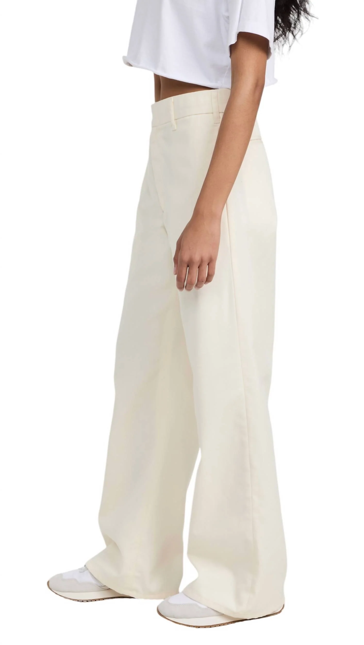 Super Wide Trouser In Ivory