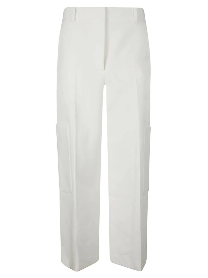 Classic Viscose Trousers With Hook And Zip Closure