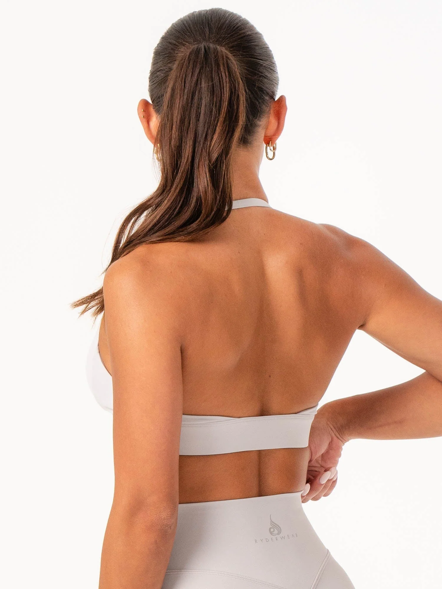 NKD Halter Sports Bra - Sugar Dust