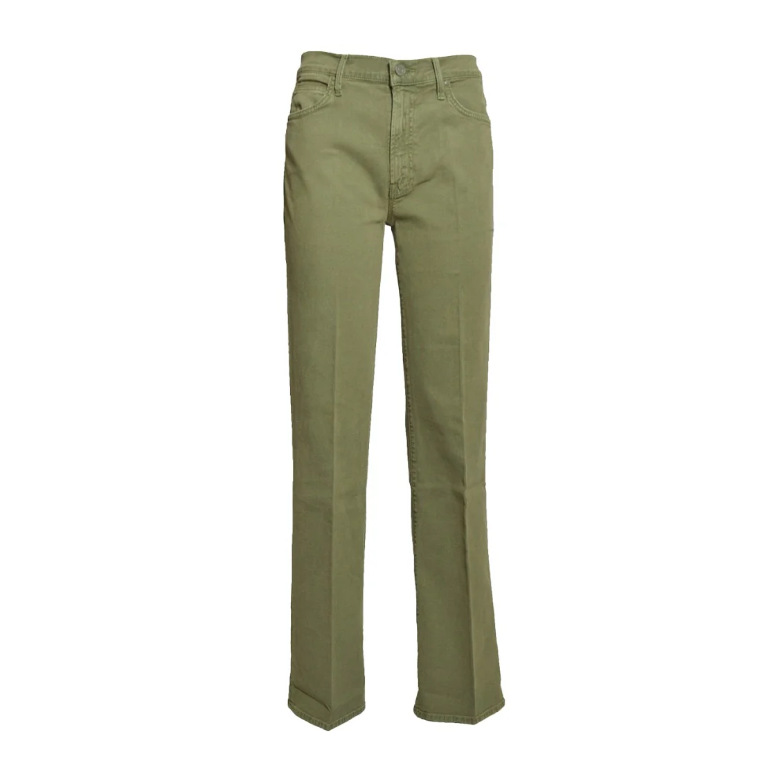 The Kick It Jeans In Olive Green Denim
