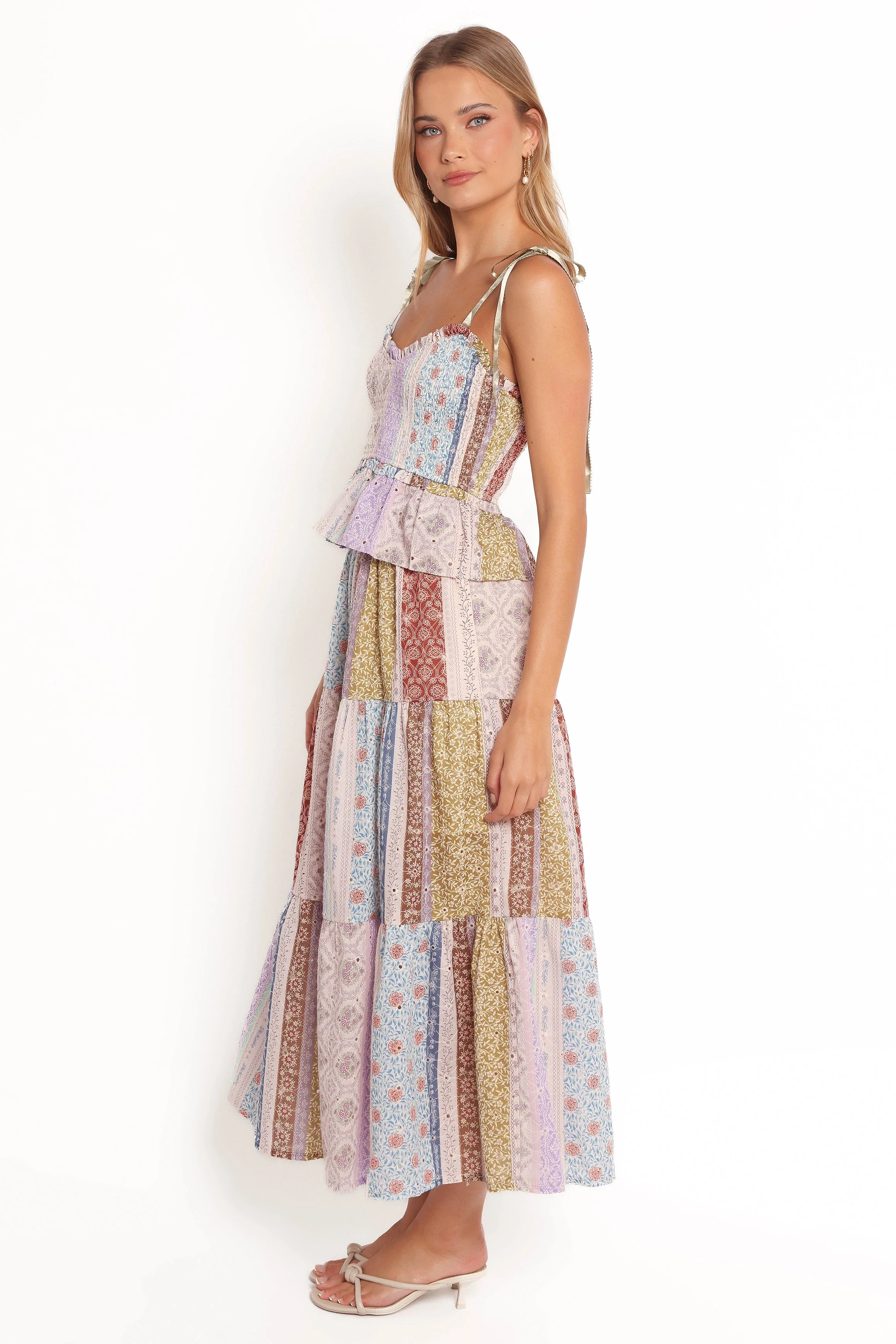 Petai Patchwork Maxi Skirt - Botanic Multi