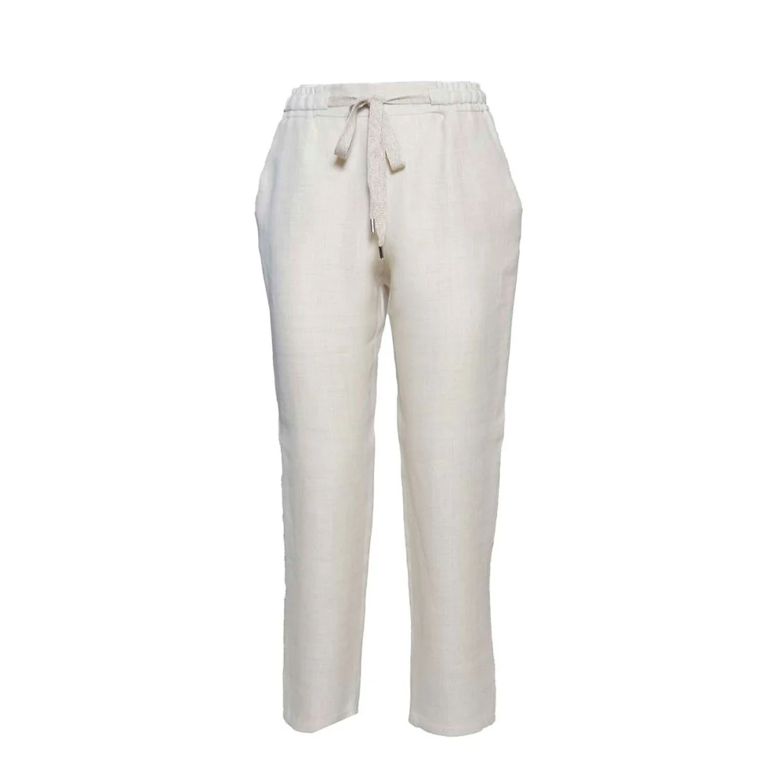 Joke Straight Trousers In Beige Linen