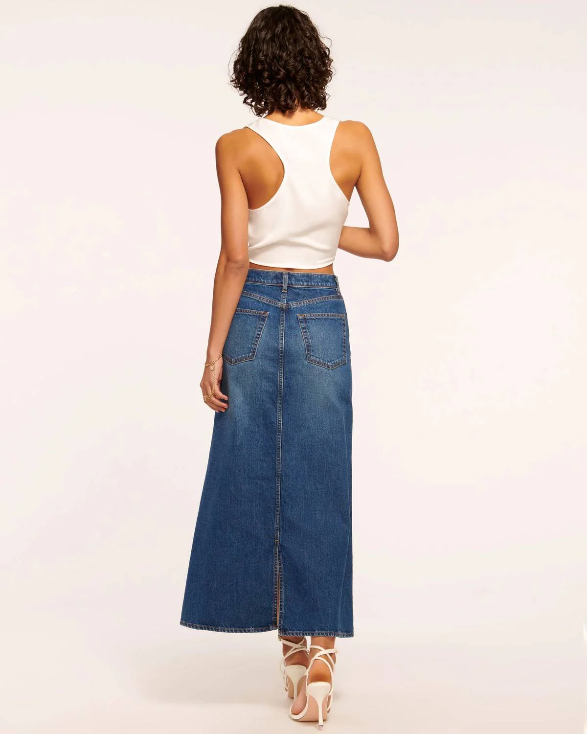 Jannie Denim Skirt In Tonal