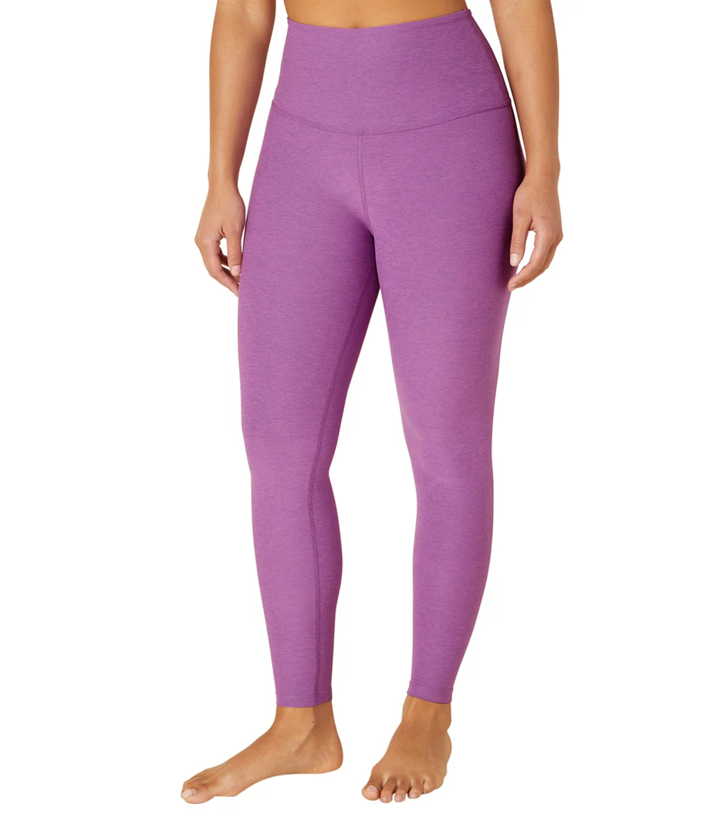 Beyond Yoga Spacedye High Waisted Caught In The Midi 7/8 Yoga Leggings Bright Iris Heather