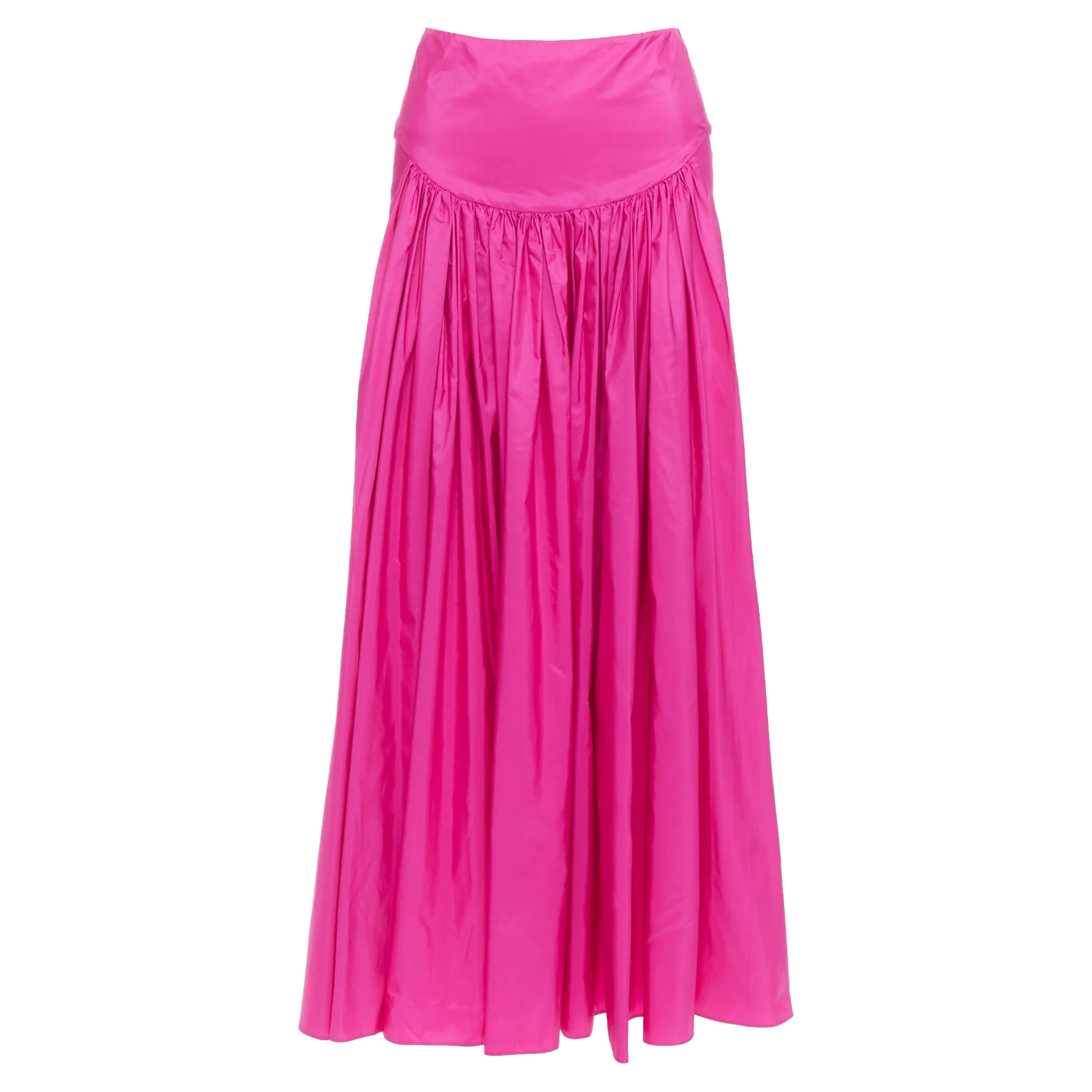 Stella McCartney pink ruched midi skirt