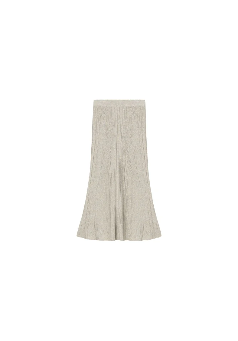 Mossy - Sparkly Ribbed Midi Skirt