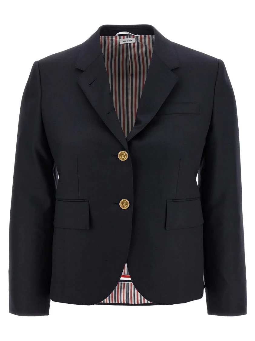 Tailored Black Wool Blazer
