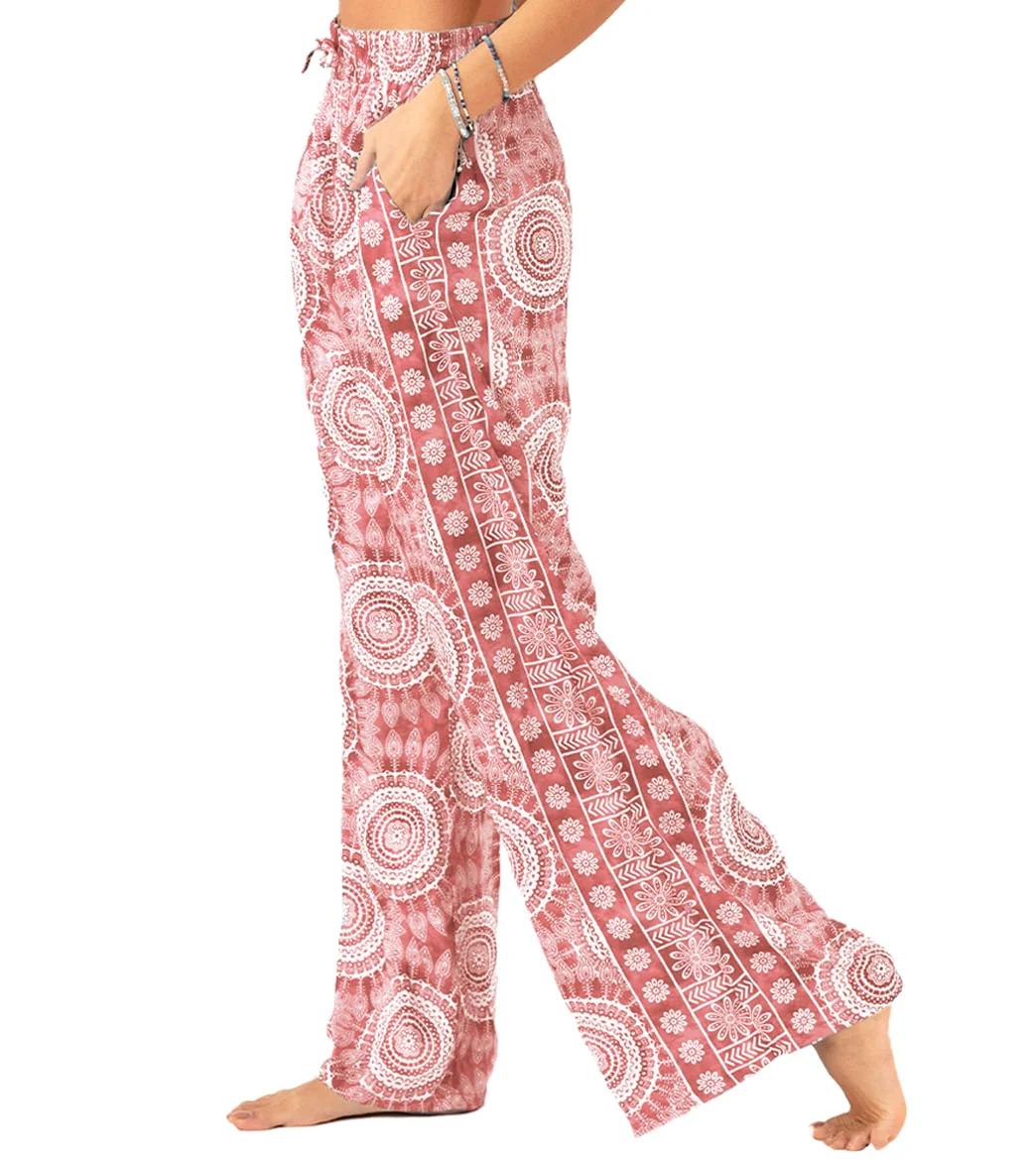 Lotus and Luna Baja Wide Leg Drawstring Pants