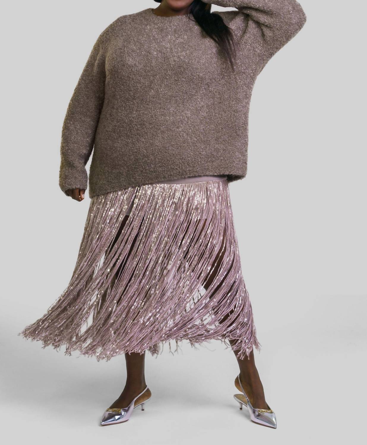 Florence Skirt In Sparrow Grey