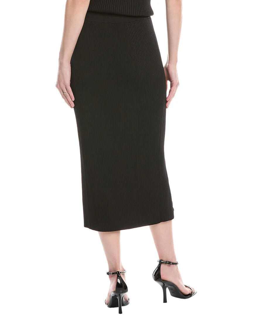 SIMKHAI Helix Lace-Up Midi Skirt