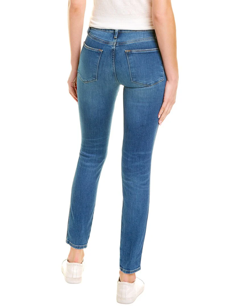 FRAME Denim Le High Wine Ridge Rips Skinny Jean