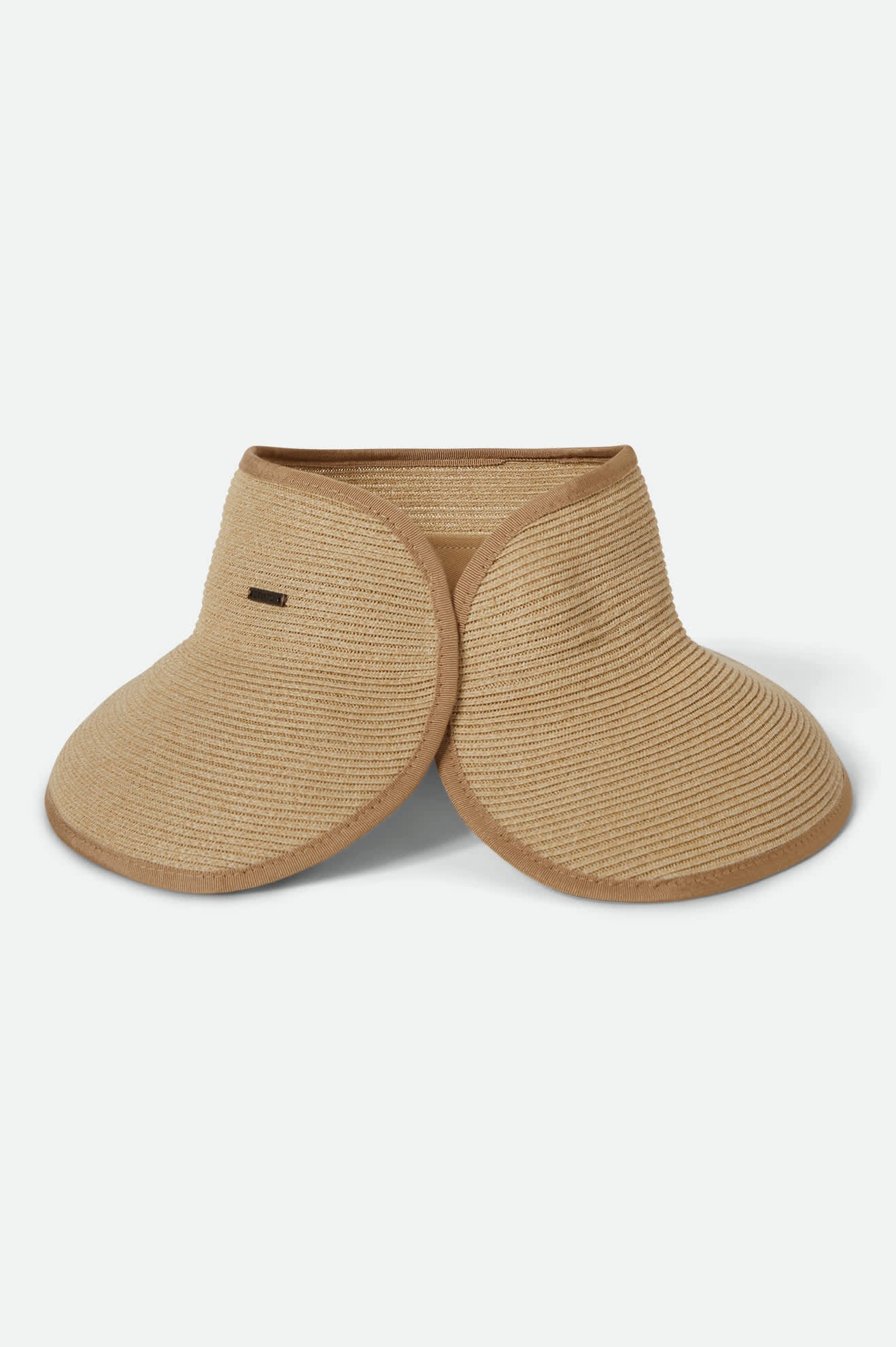 Ivy Packable Straw Visor - Tan
