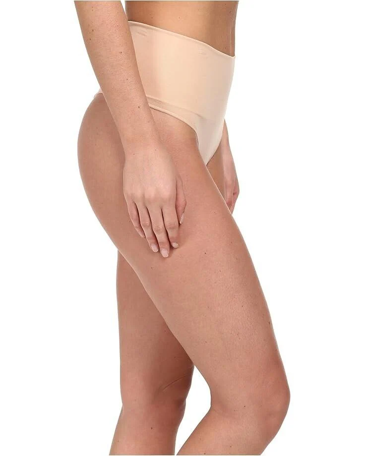 Spanx Everyday Underwear Women's Small Beige Stretch Thong Shapewear ERK376