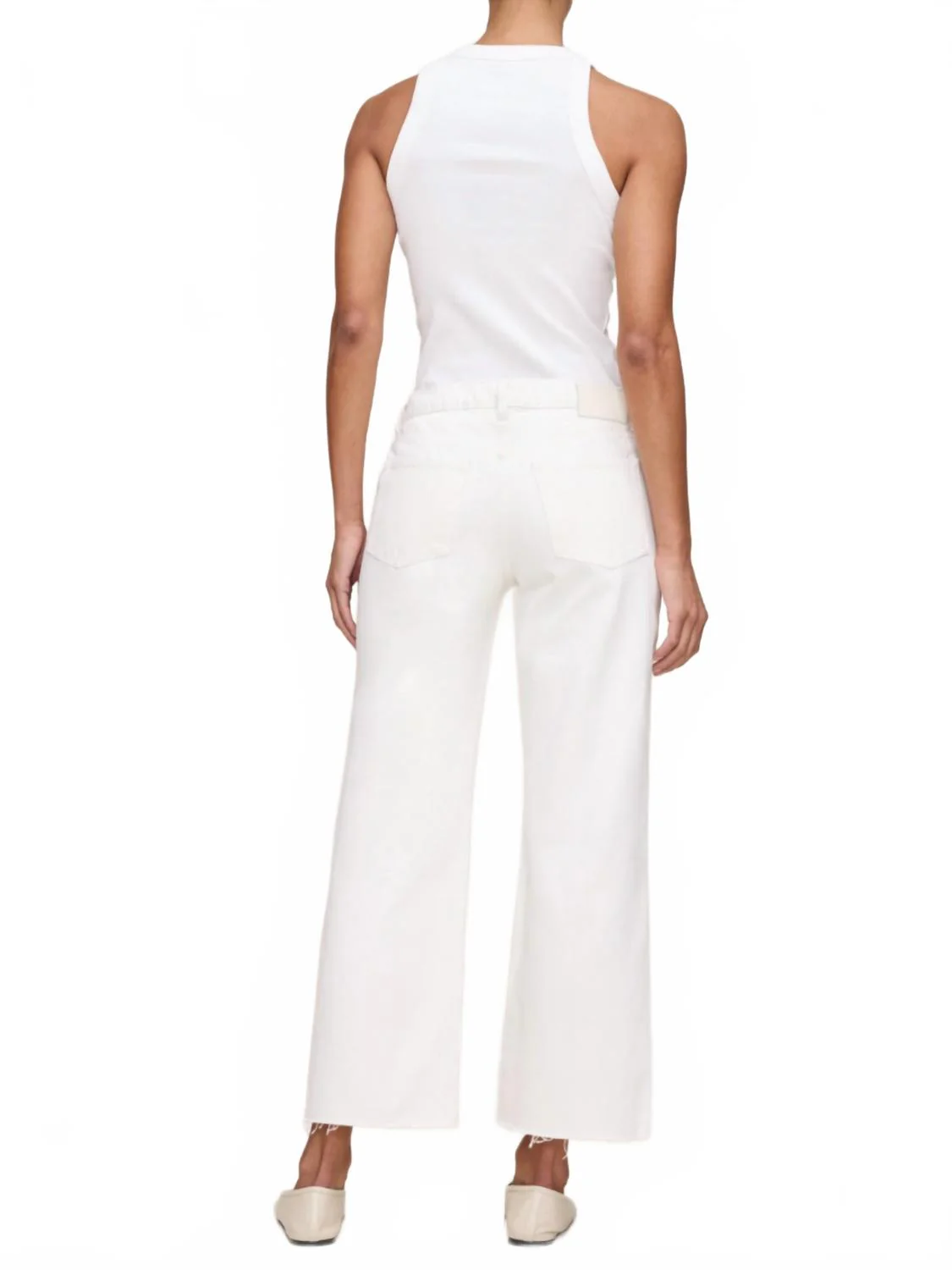 Women's Drue Straight Ankle Jean In Antique White