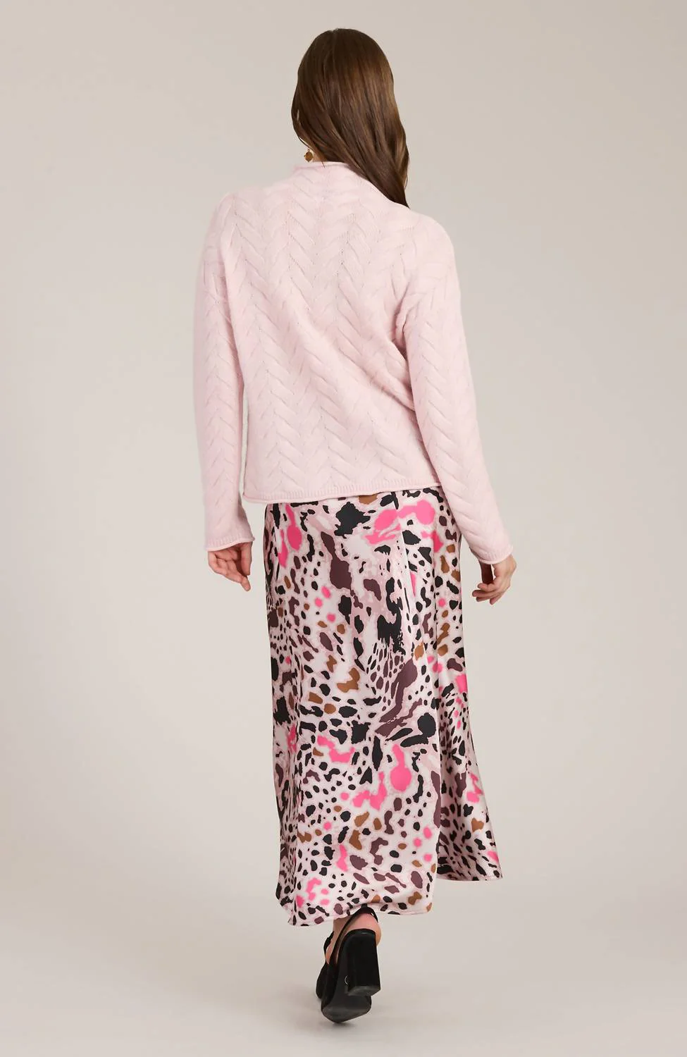 Edie Skirt In Pink Multi