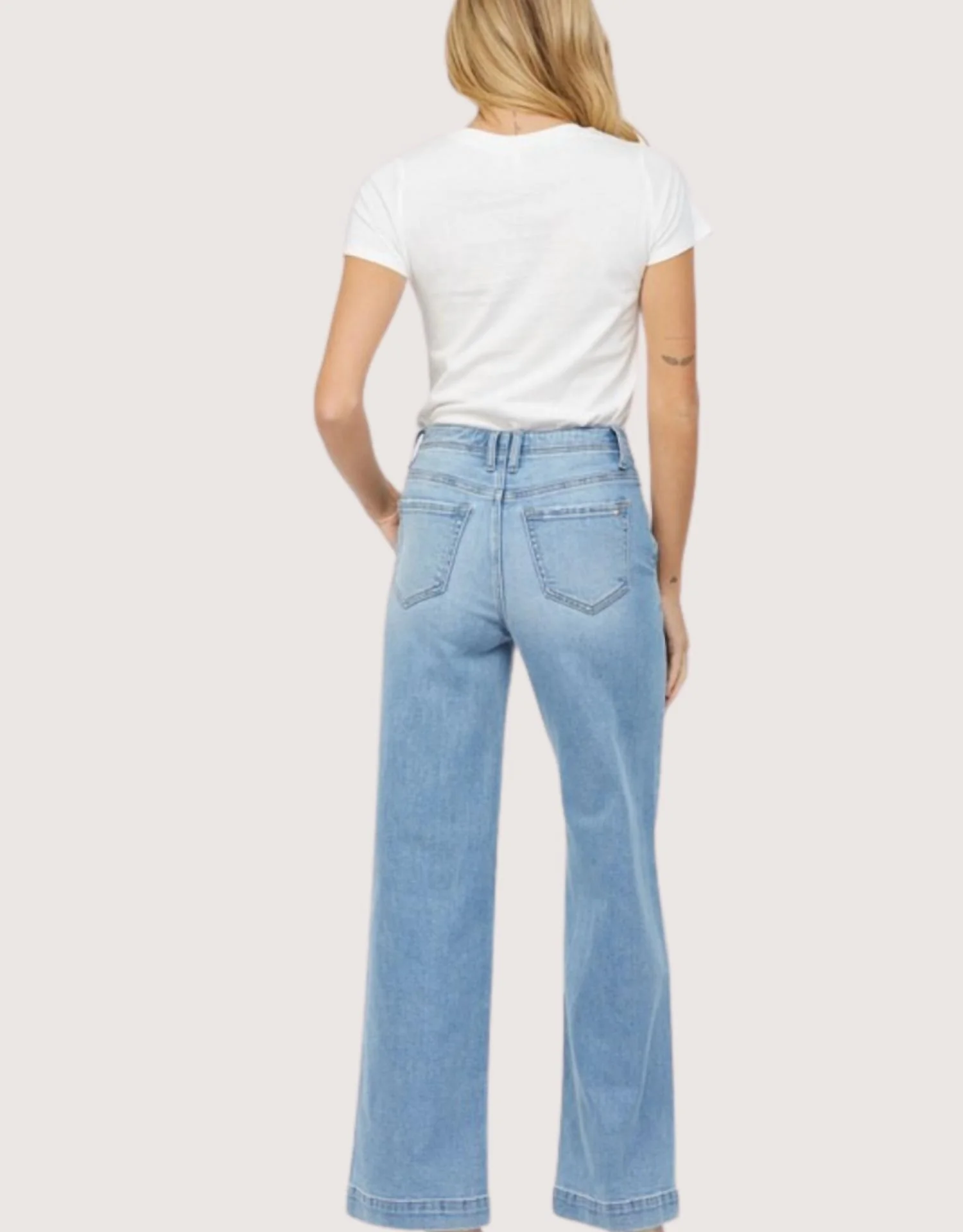 Septimus High Rise Wide Leg Jeans In Blue