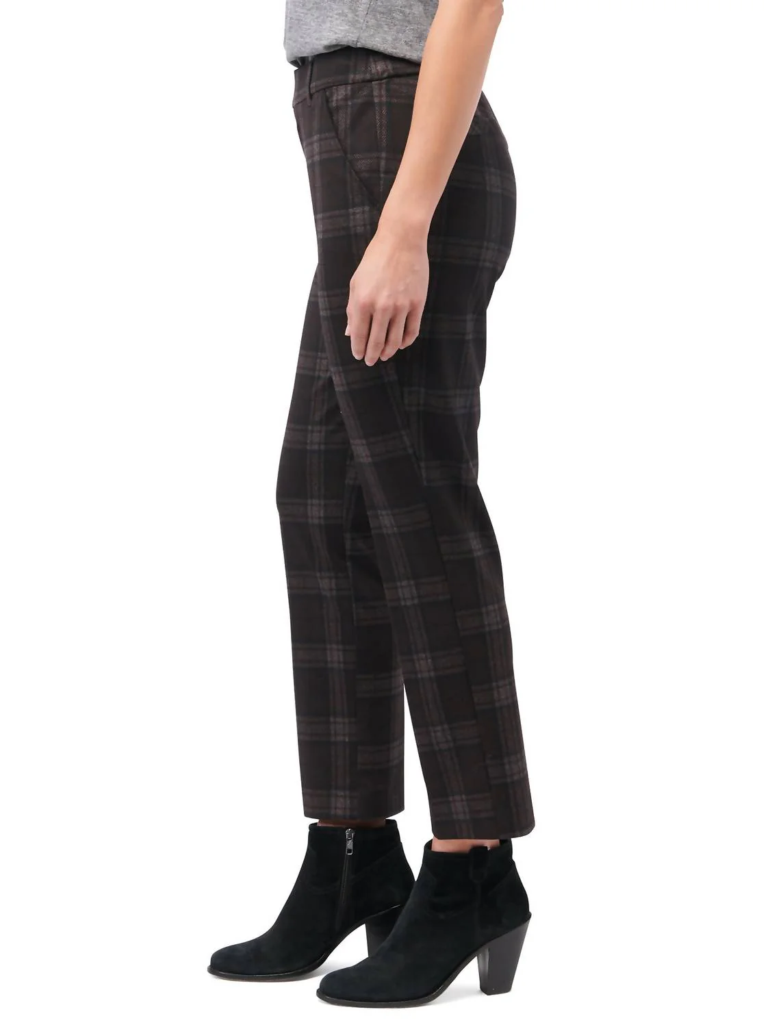 Toffee High Rise Ponte Trouser In Black