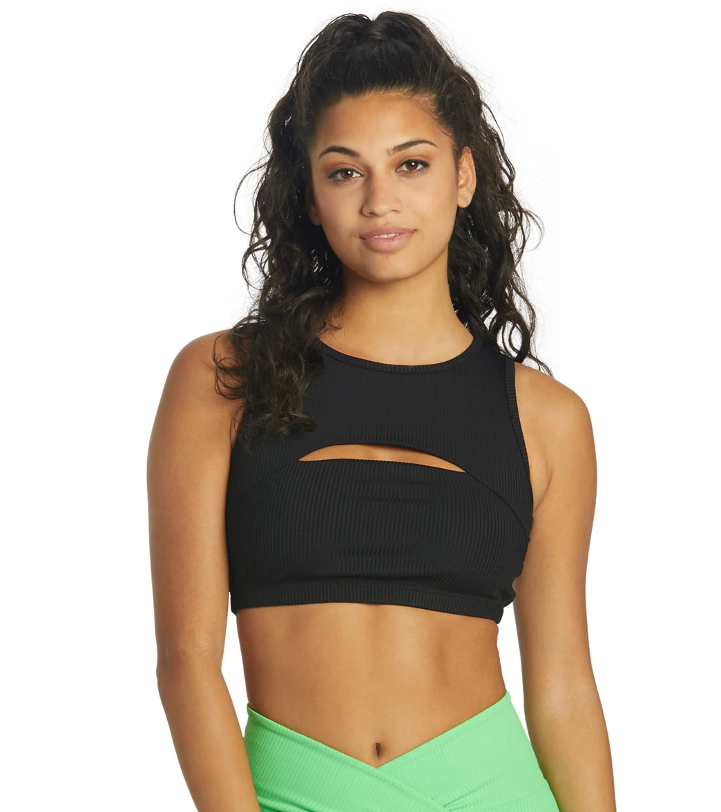 Year of Ours Ribbed Cut Out Bra