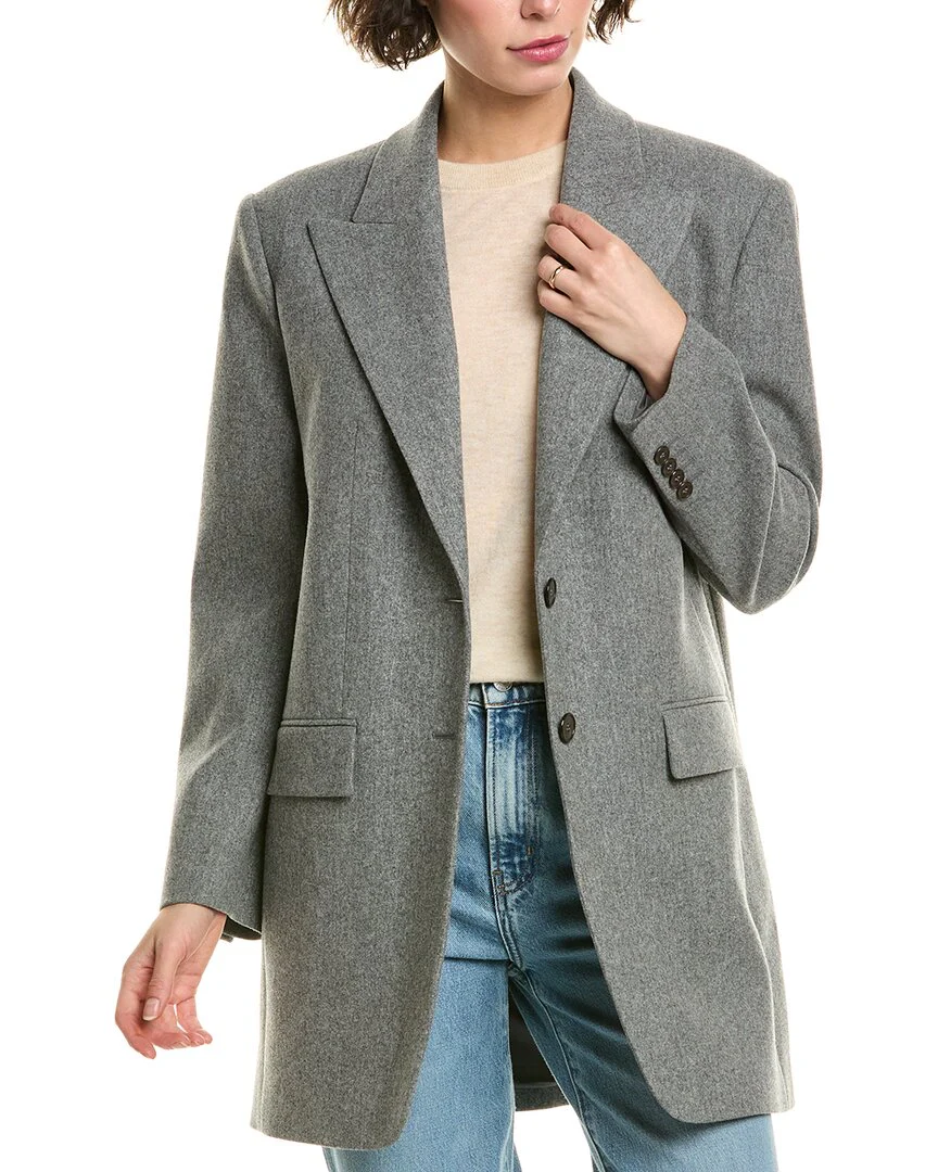 Michael Kors Collection Boyfriend Wool & Silk-Blend Blazer