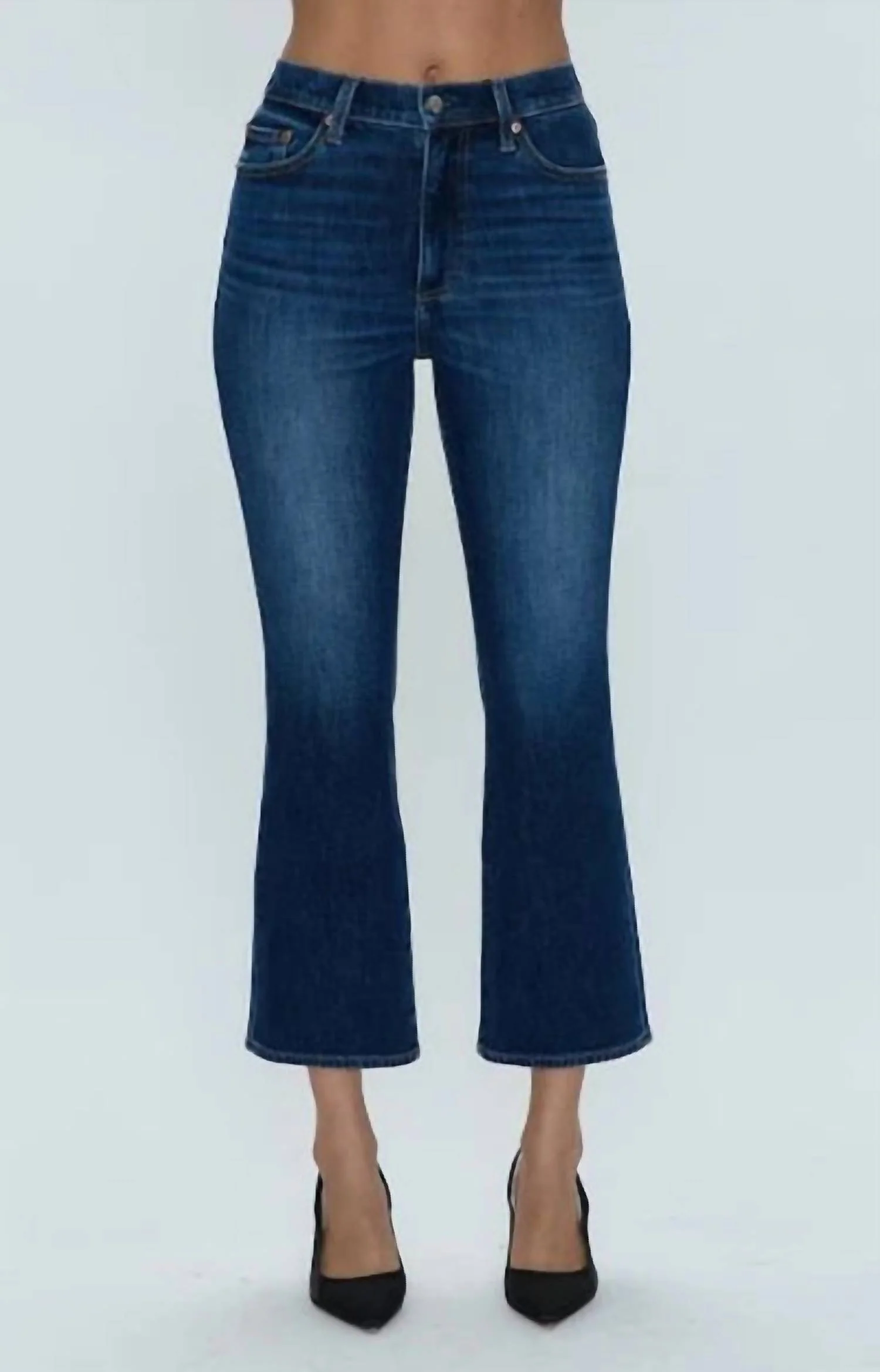 Lennon Crop Jeans In Greenwich