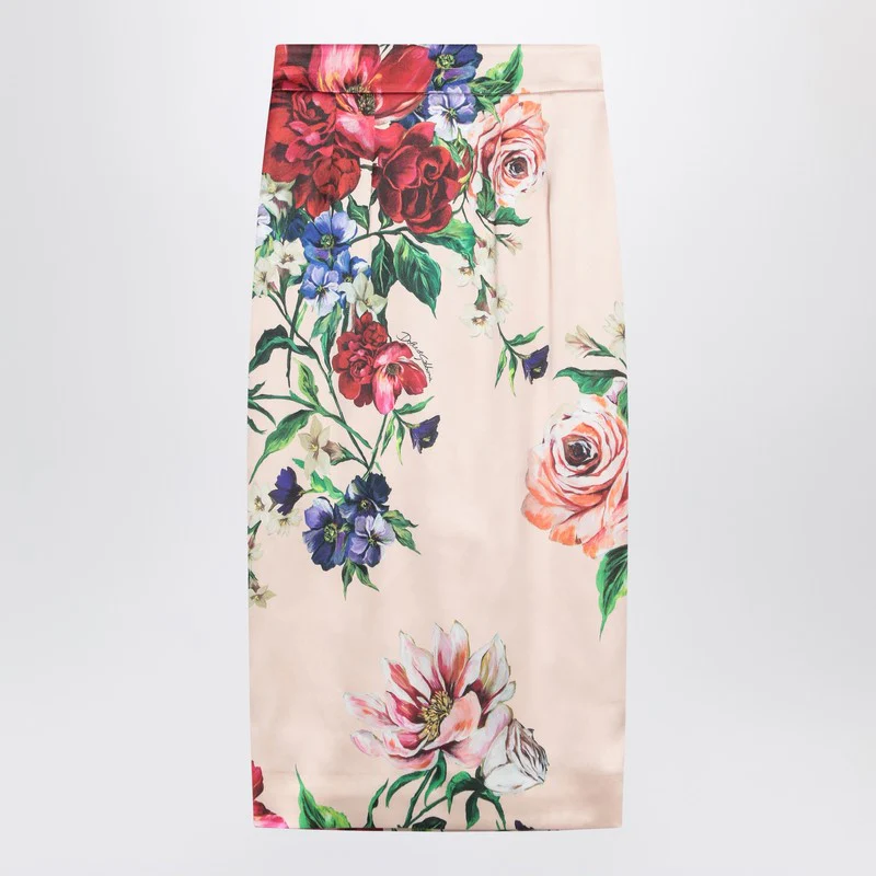 Dolce&Gabbana Longuette Skirt With Floral Print