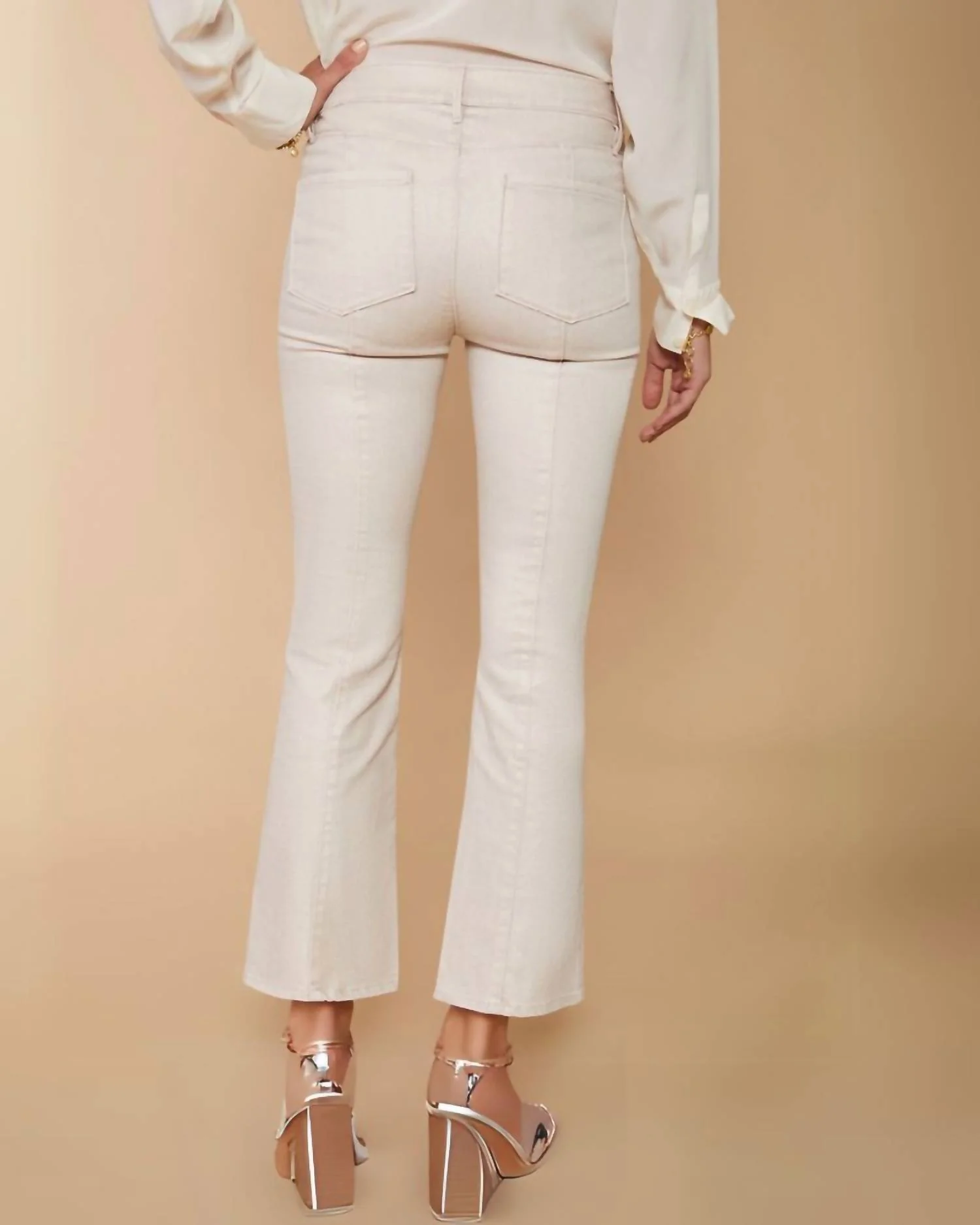 Mallory Kick Flare Jean In Champagne