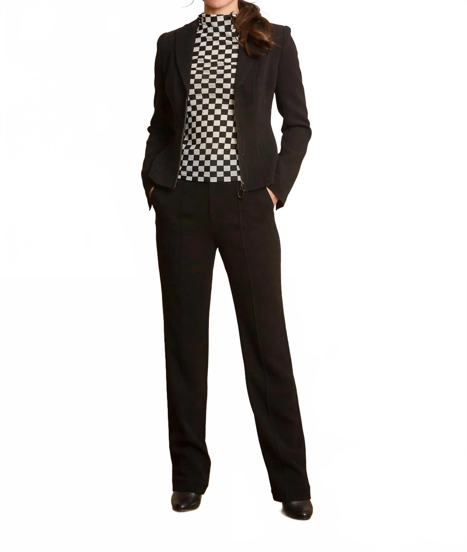 Crepe Suit Pants In Black