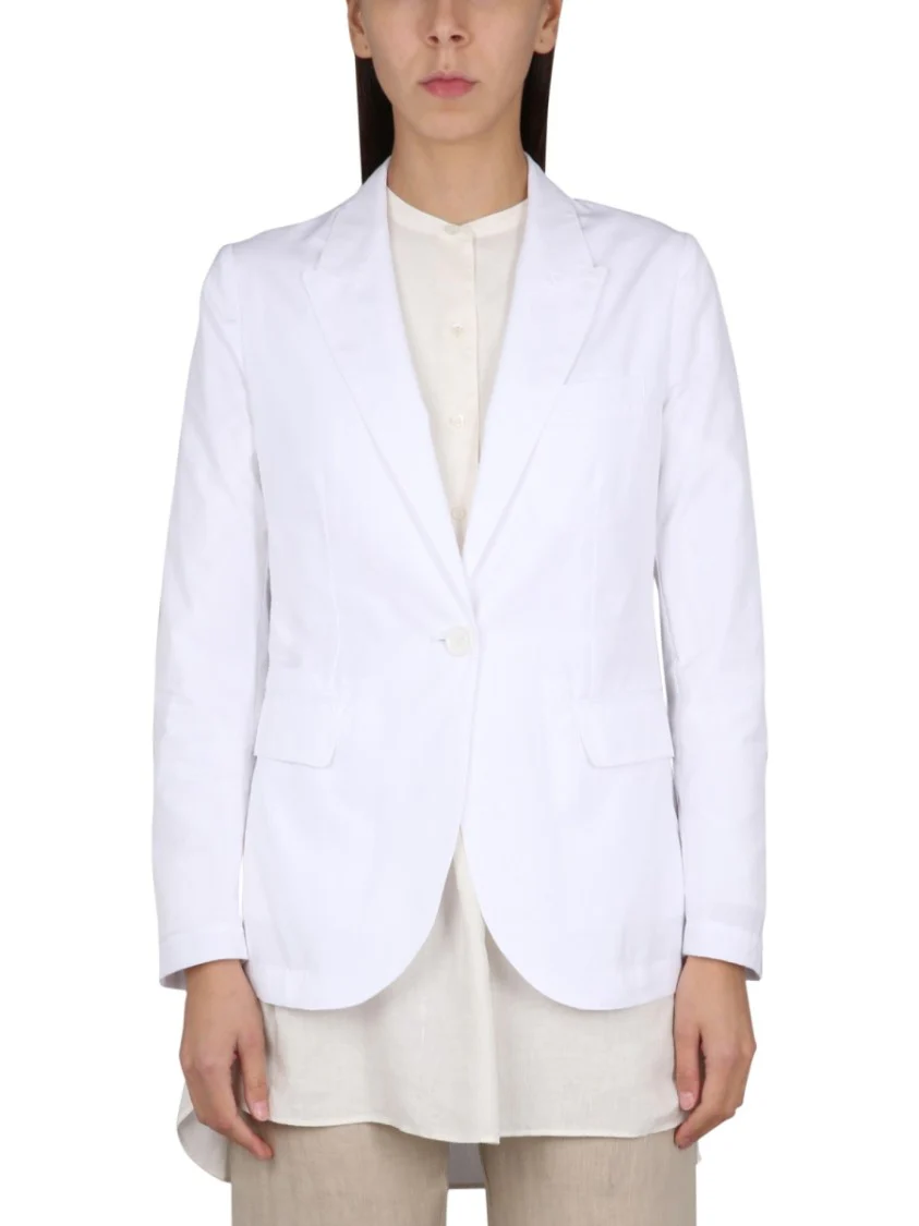 V-Neck Jacket With Tailored Silhouette