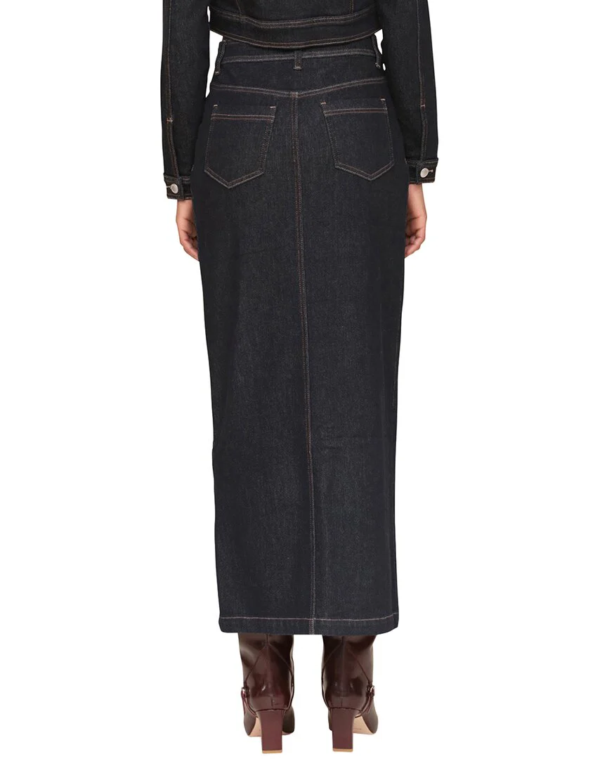 Avec Les Filles Denim Maxi Skirt