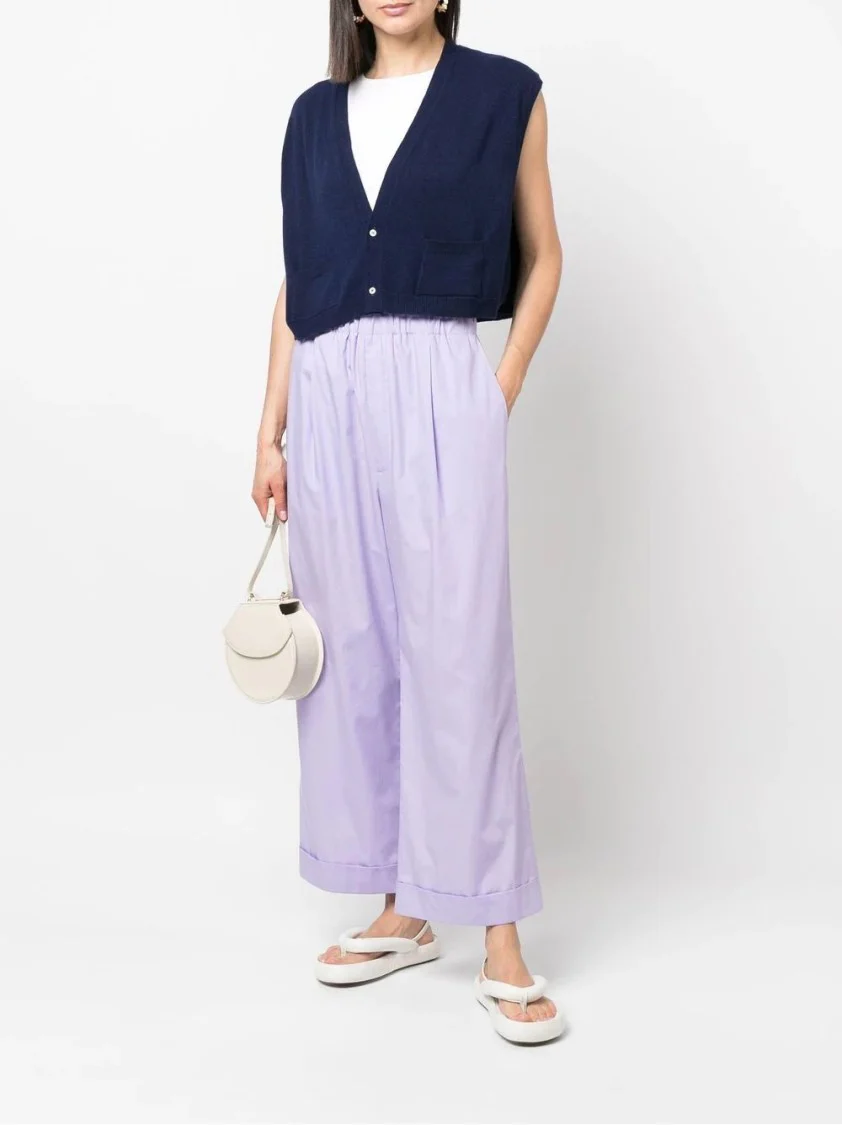 Relaxed Wide Leg Trousers