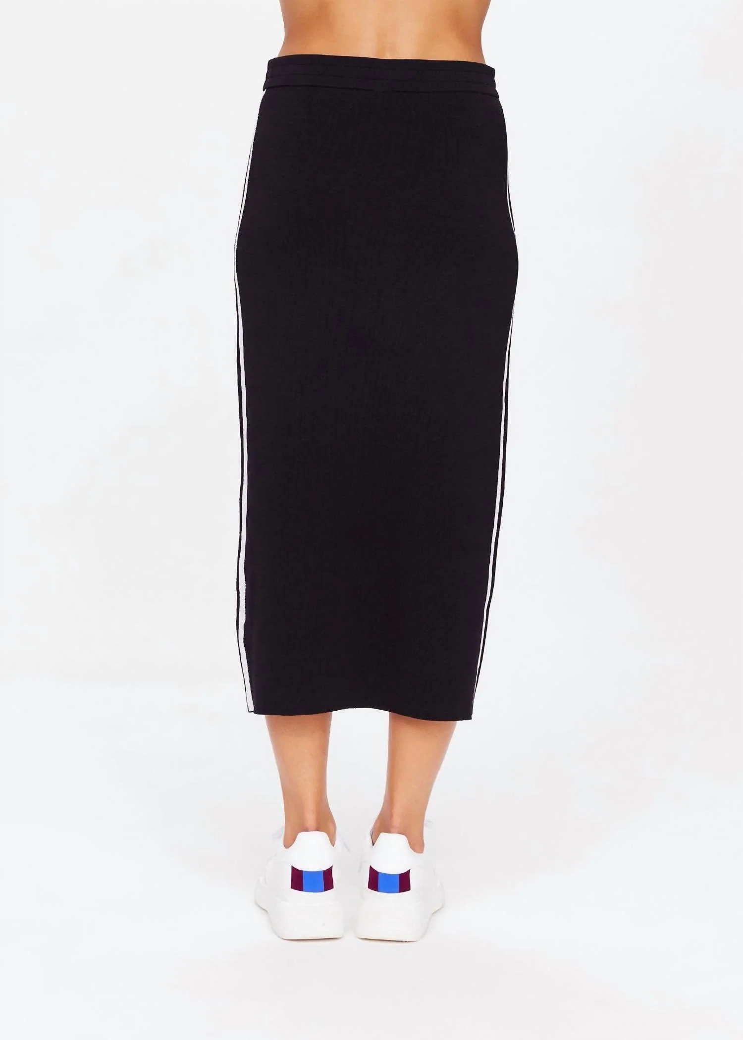 Women's Atomic Knit Midi Skirt In Black