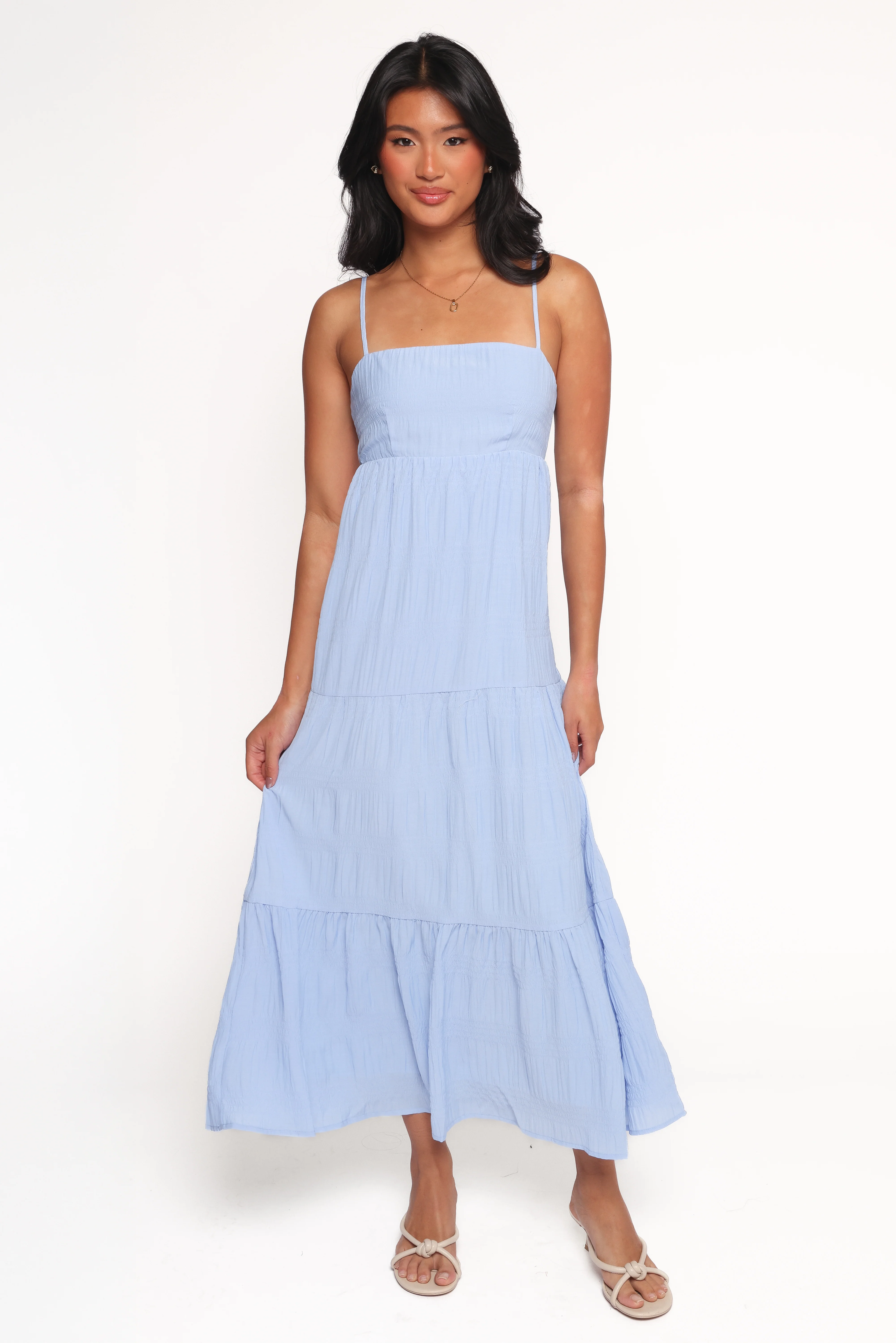 Nina Maxi Dress - Dusty Blue