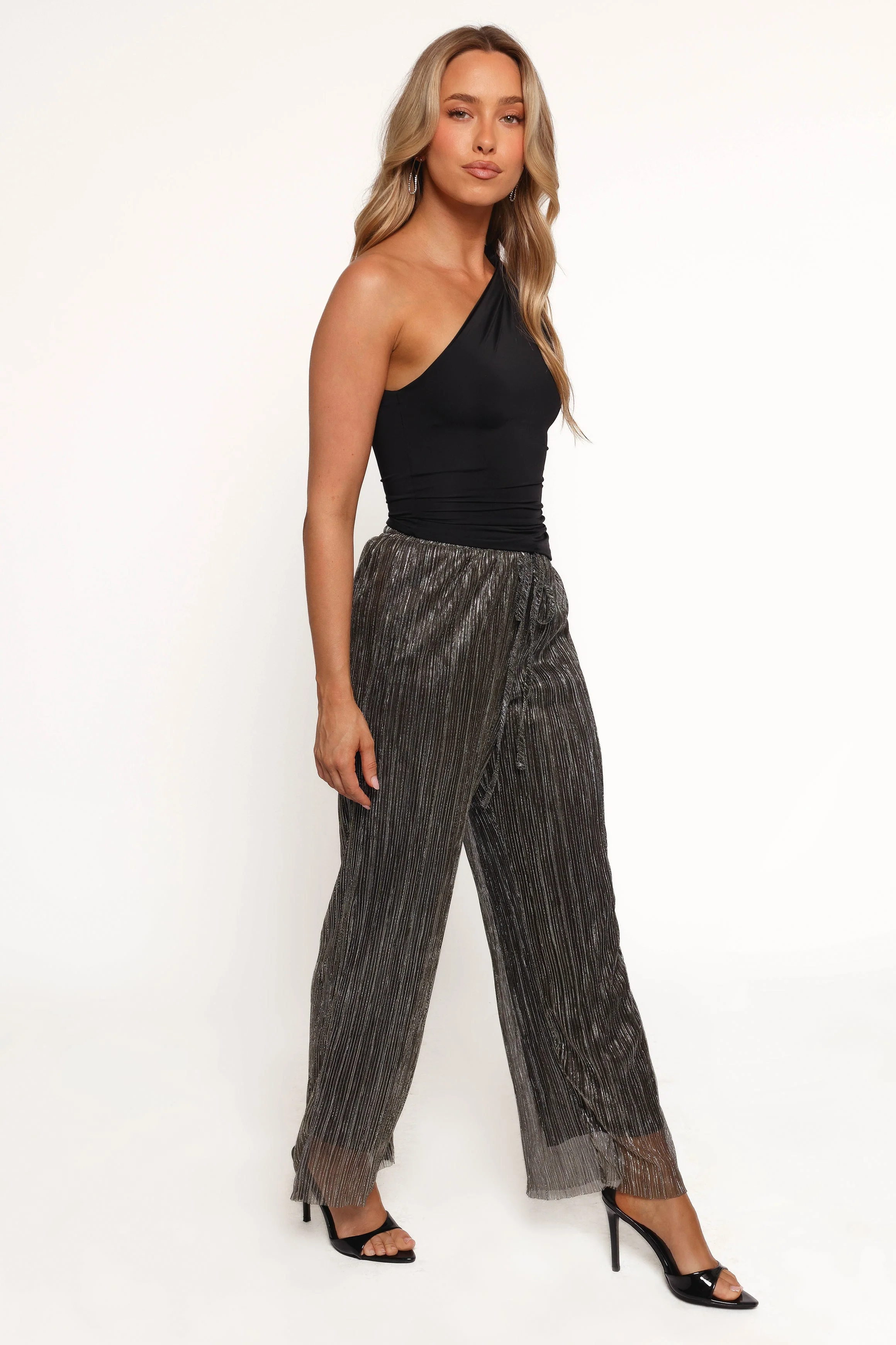 Nila Sheer Pant - Black Gold