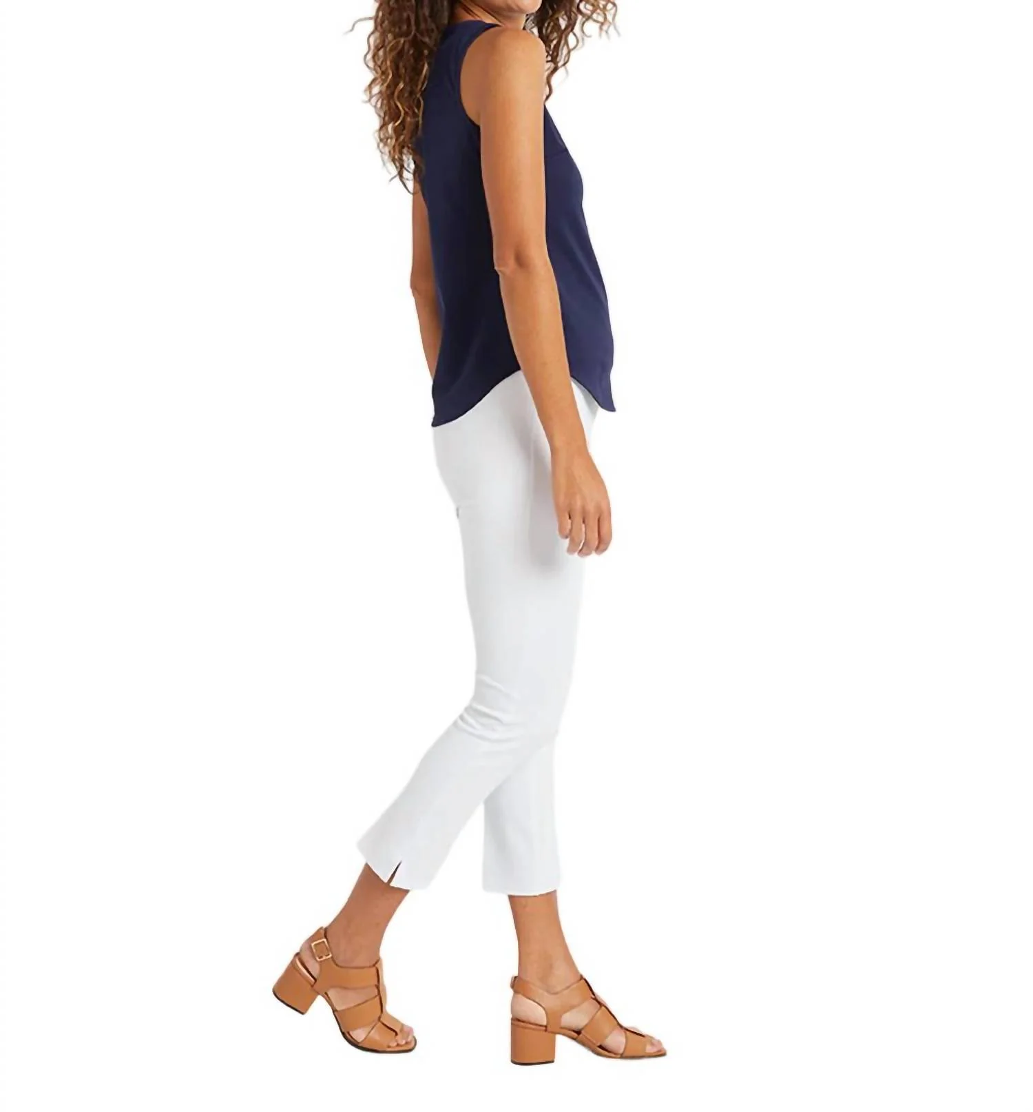 Lucia Ponte Pants In White