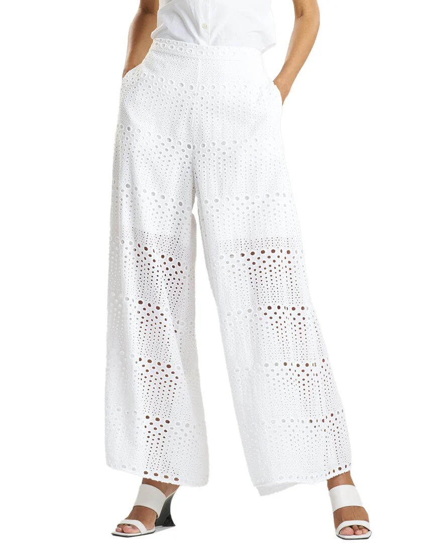 Natori Round Eyelet Palazzo Pant