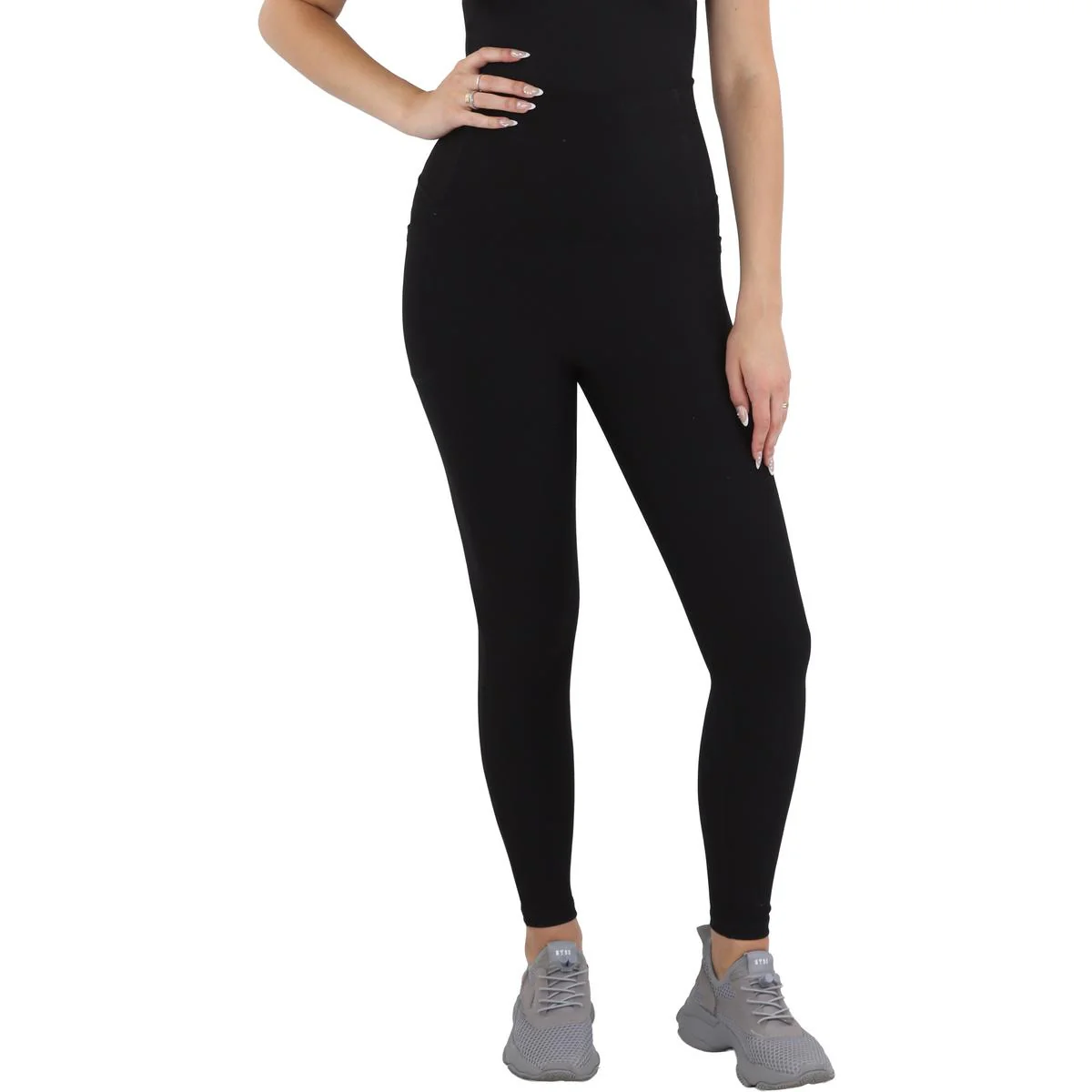 Womens Panel Rayon Leggings