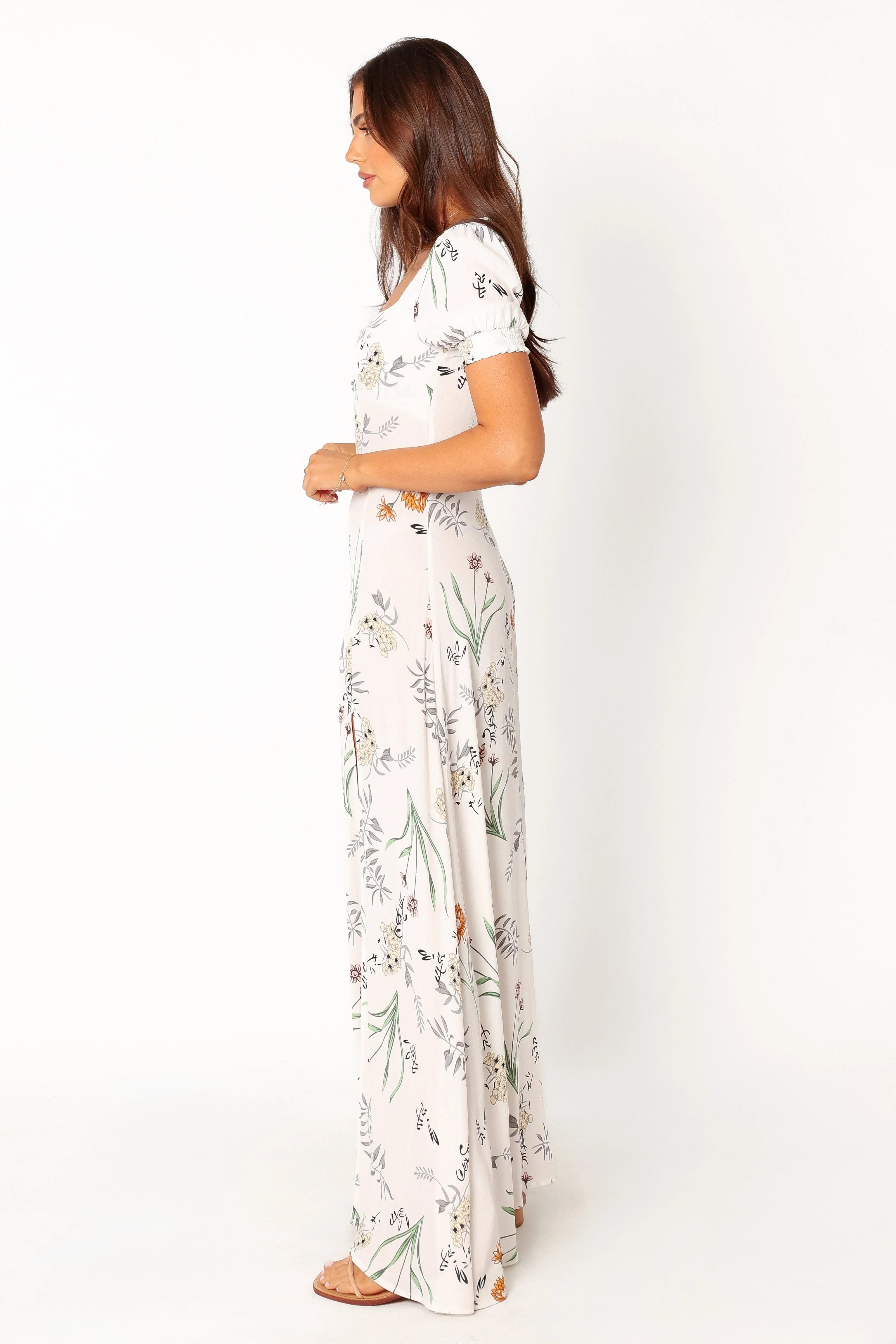 Franklin Maxi Dress - White Floral