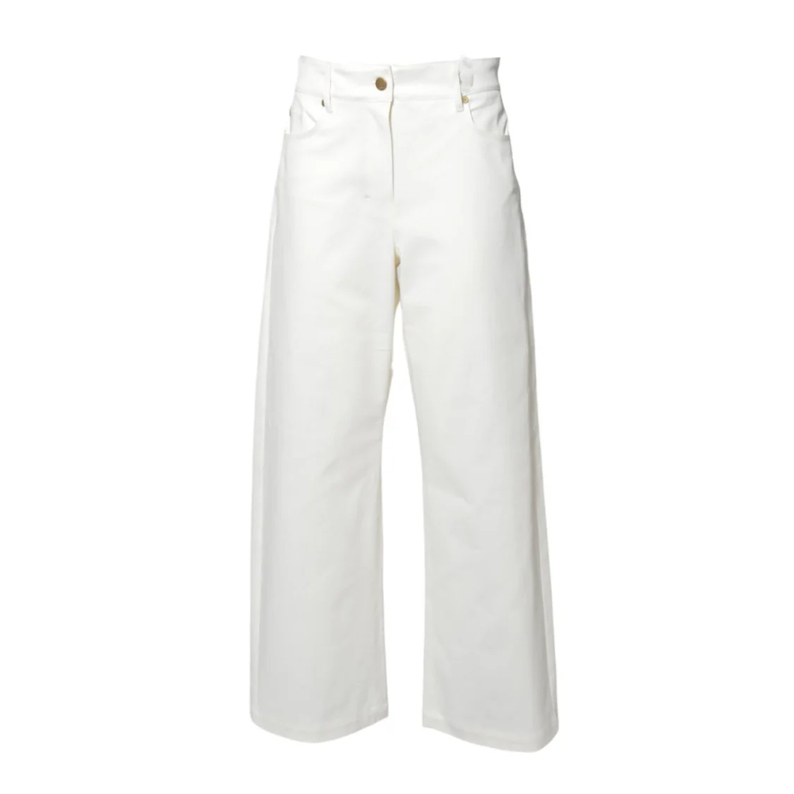 Marianna Pants In White Cotton Denim '